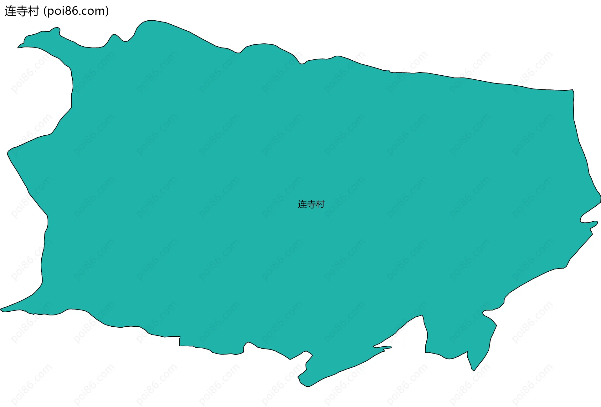 连寺村边界地图