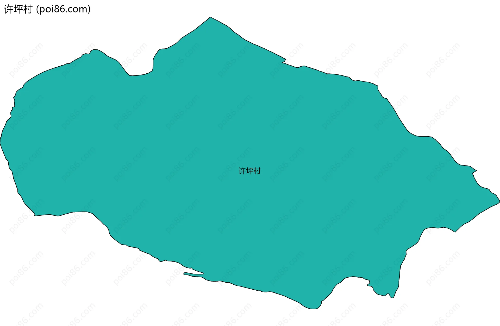 许坪村边界地图