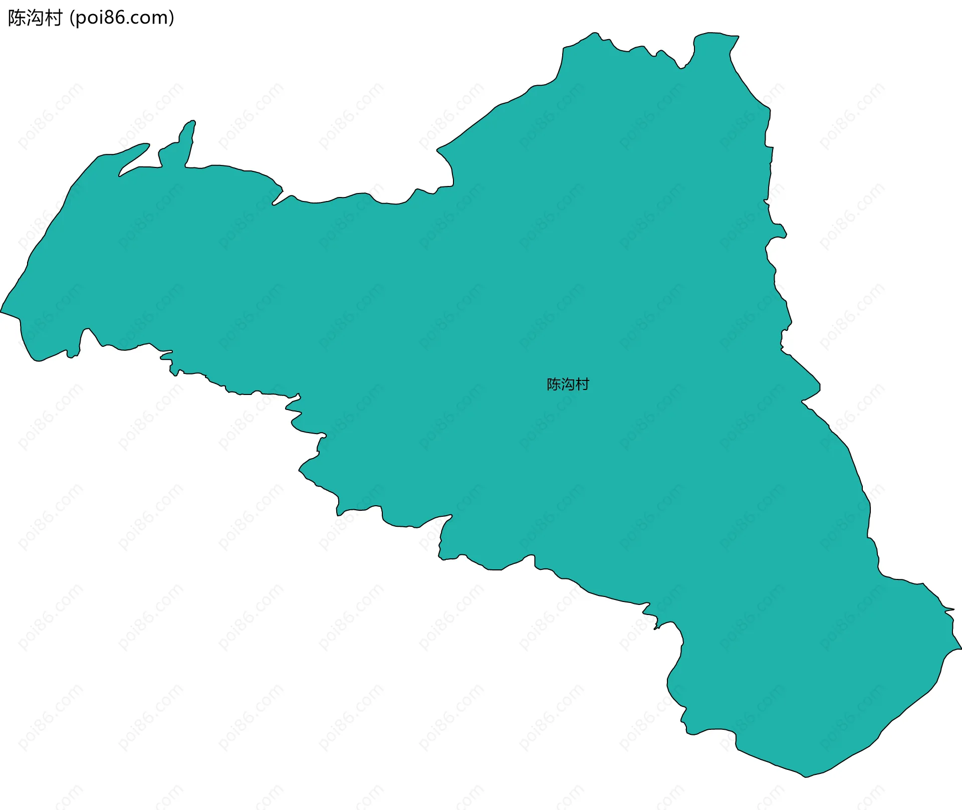 陈沟村边界地图