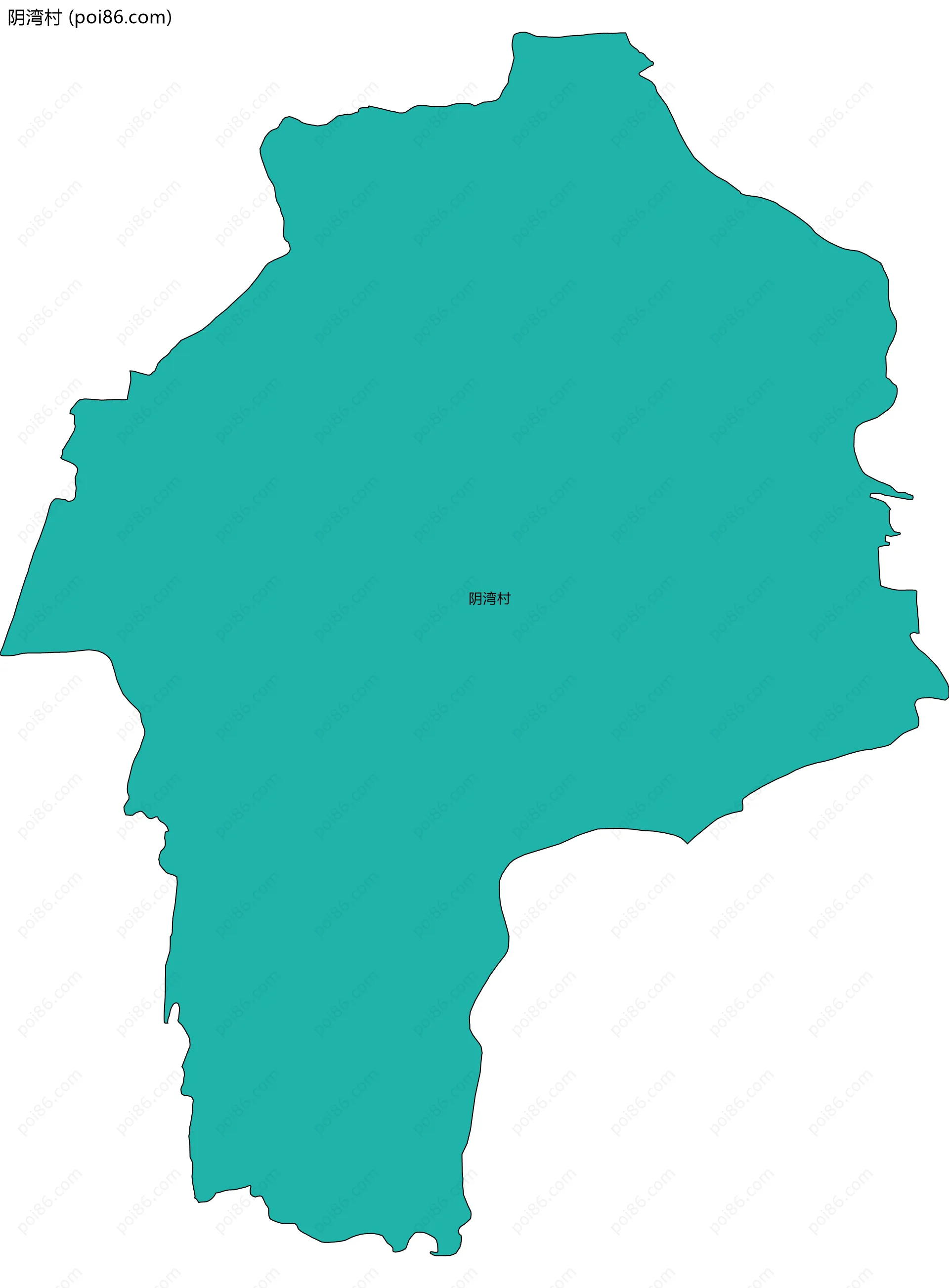 阴湾村边界地图