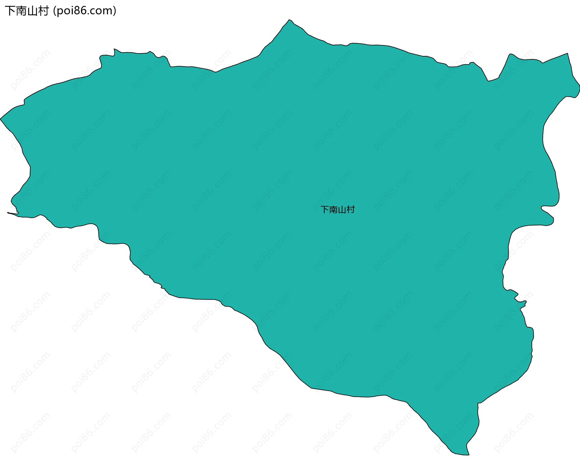 下南山村边界地图