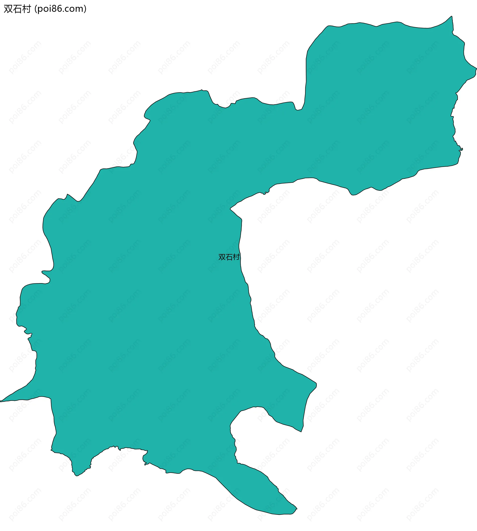 双石村边界地图