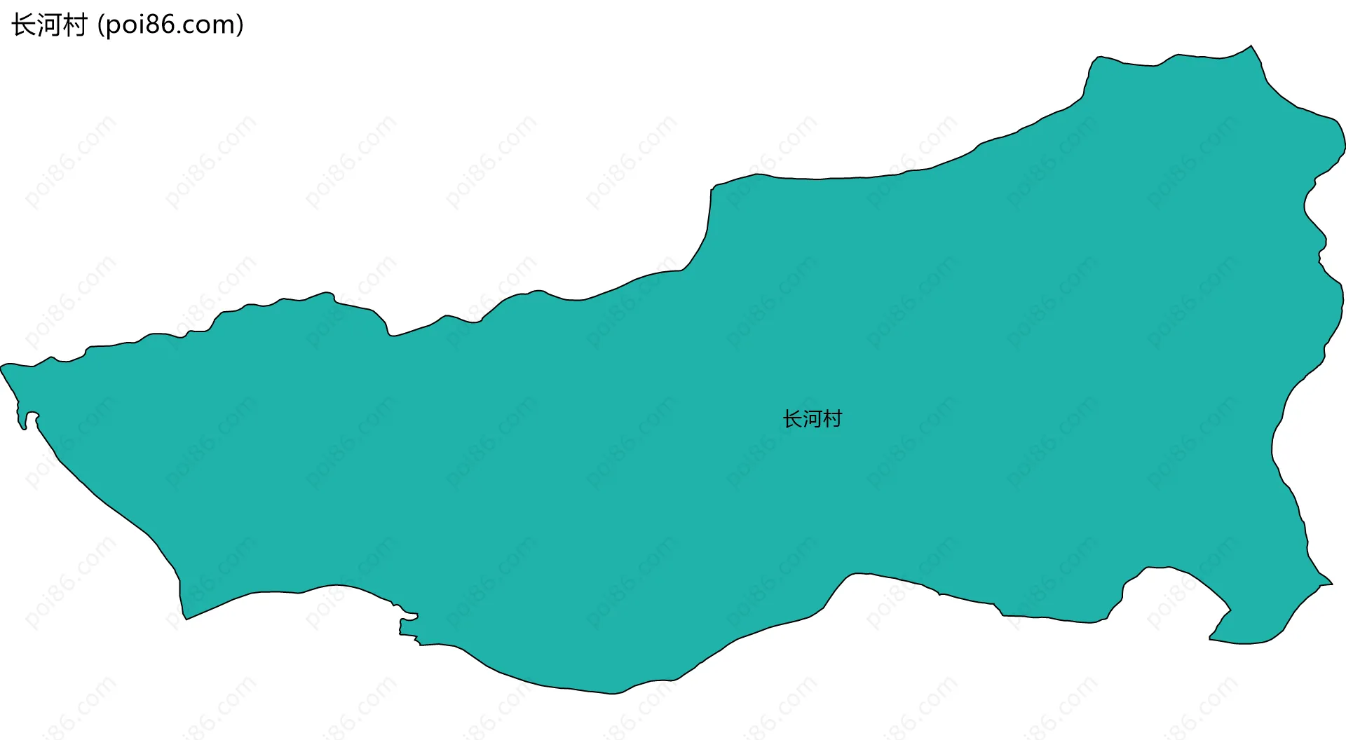 长河村边界地图