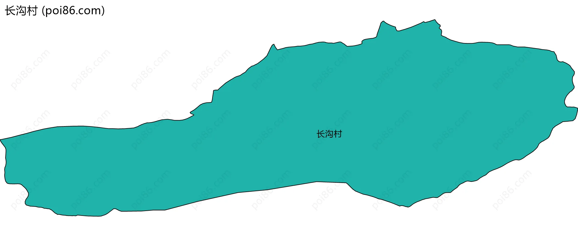 长沟村边界地图