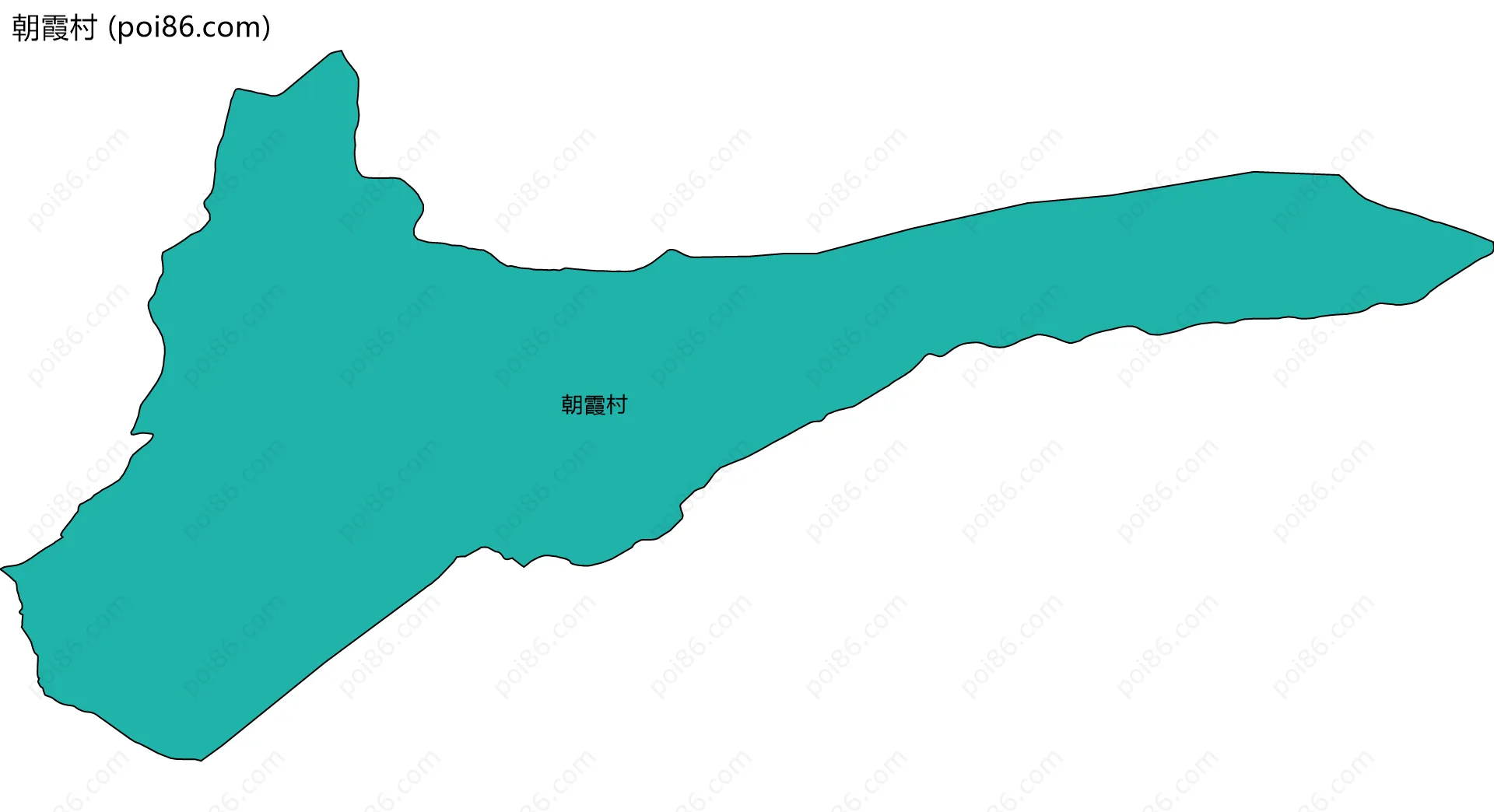 朝霞村边界地图