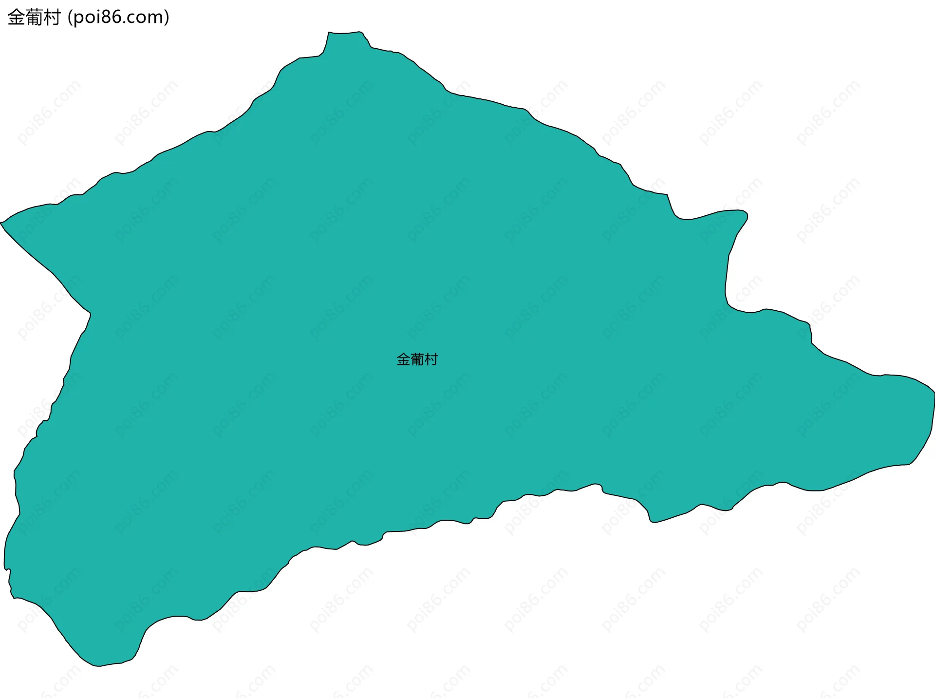金葡村边界地图