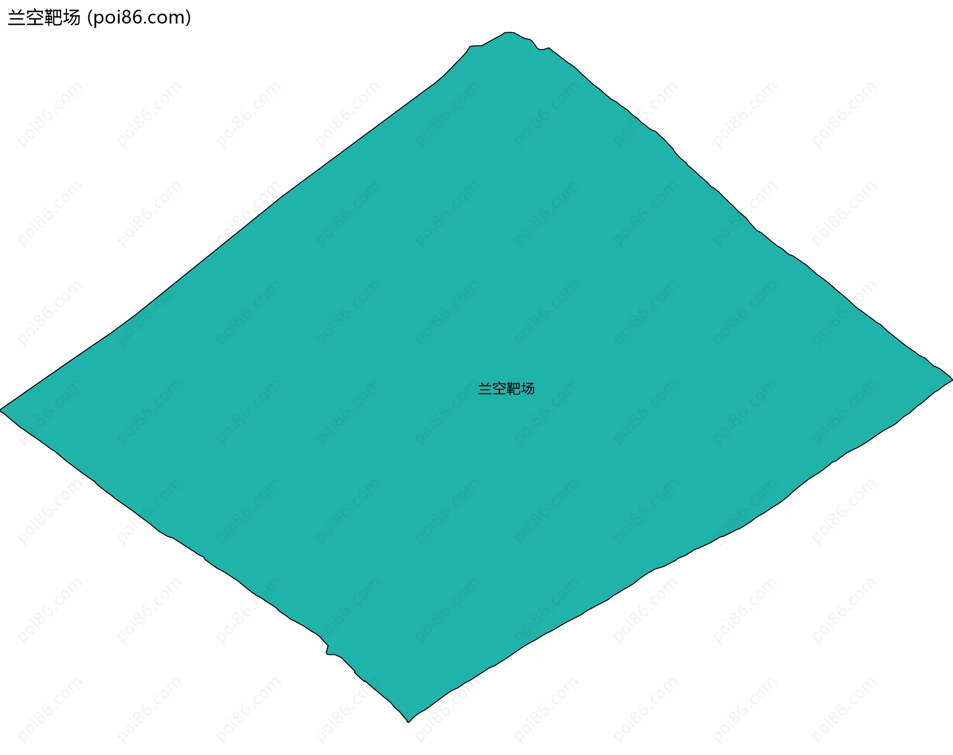 兰空靶场边界地图
