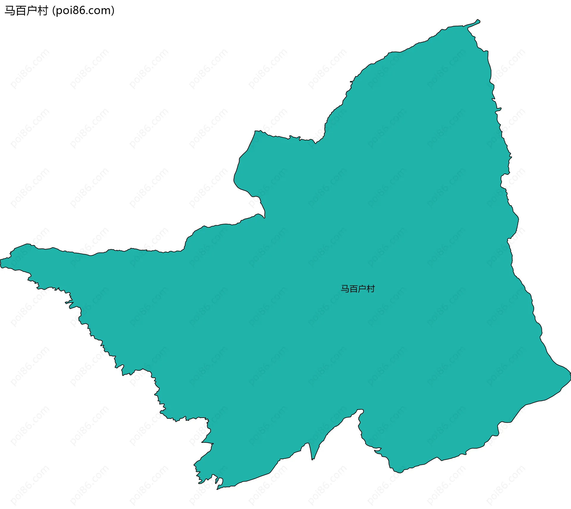 马百户村边界地图