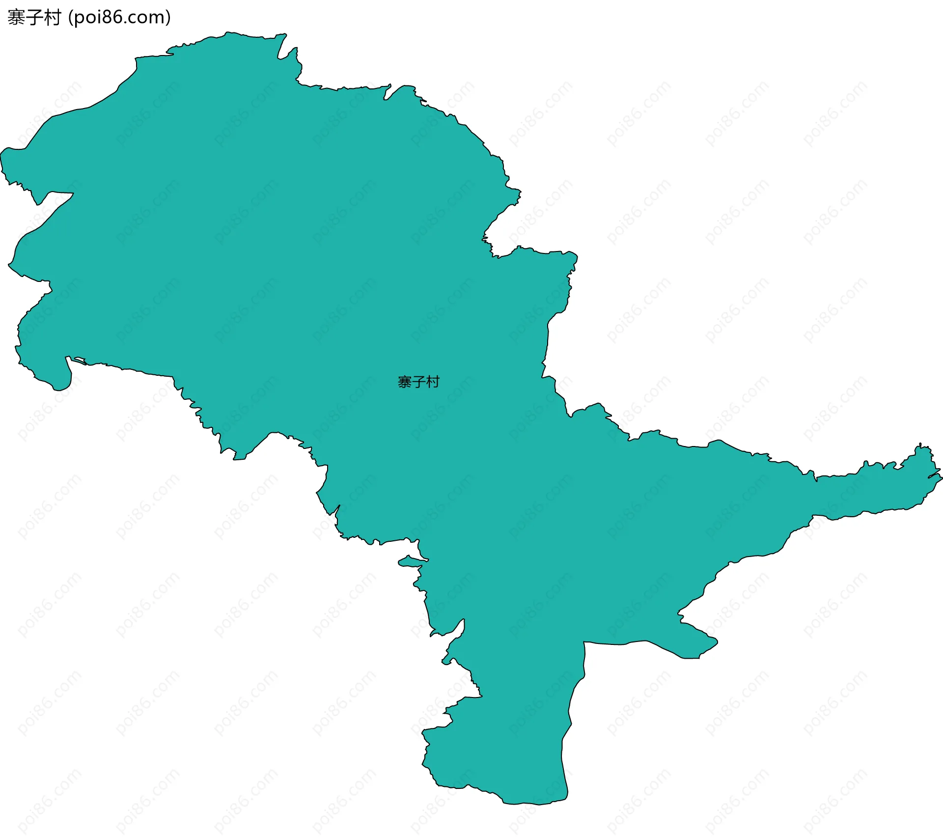 寨子村边界地图