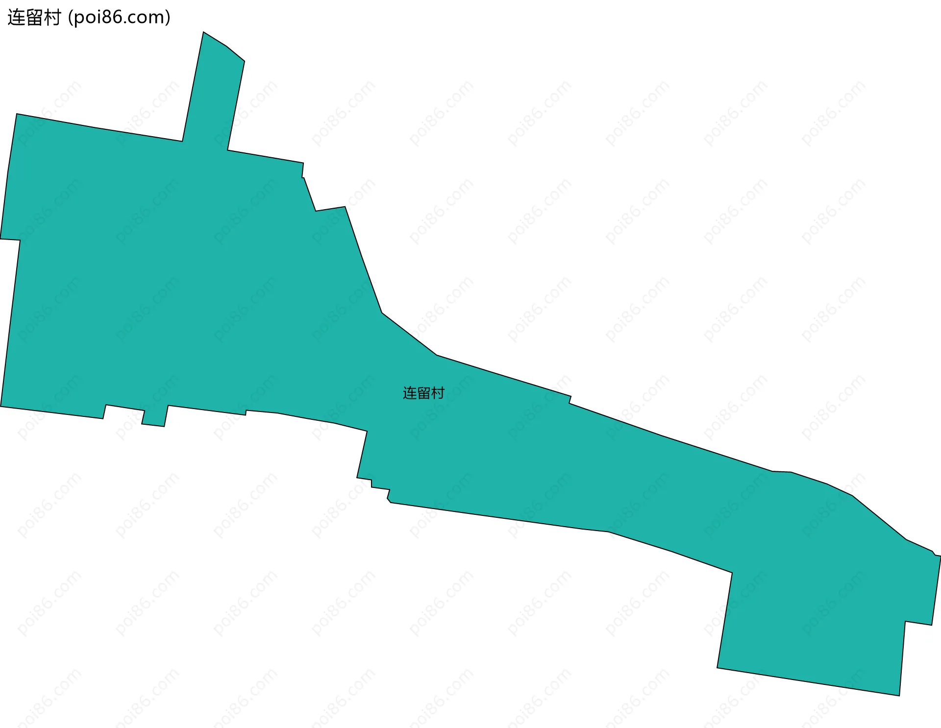 连留村边界地图