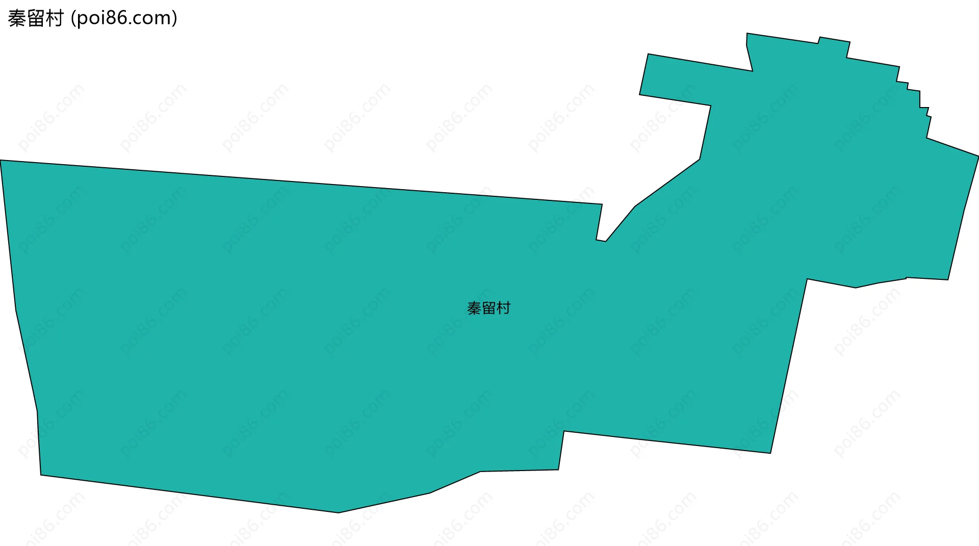 秦留村边界地图