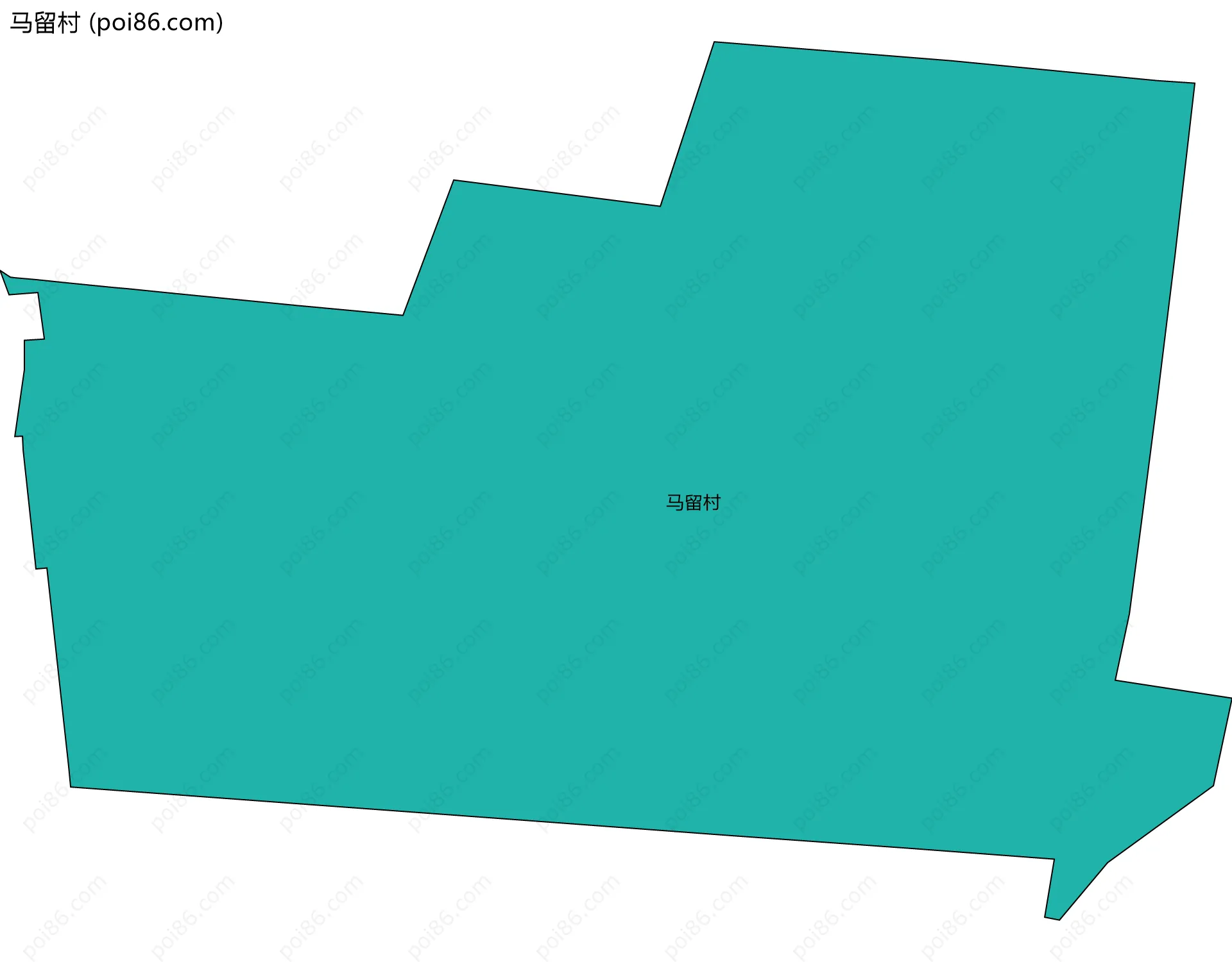 马留村边界地图
