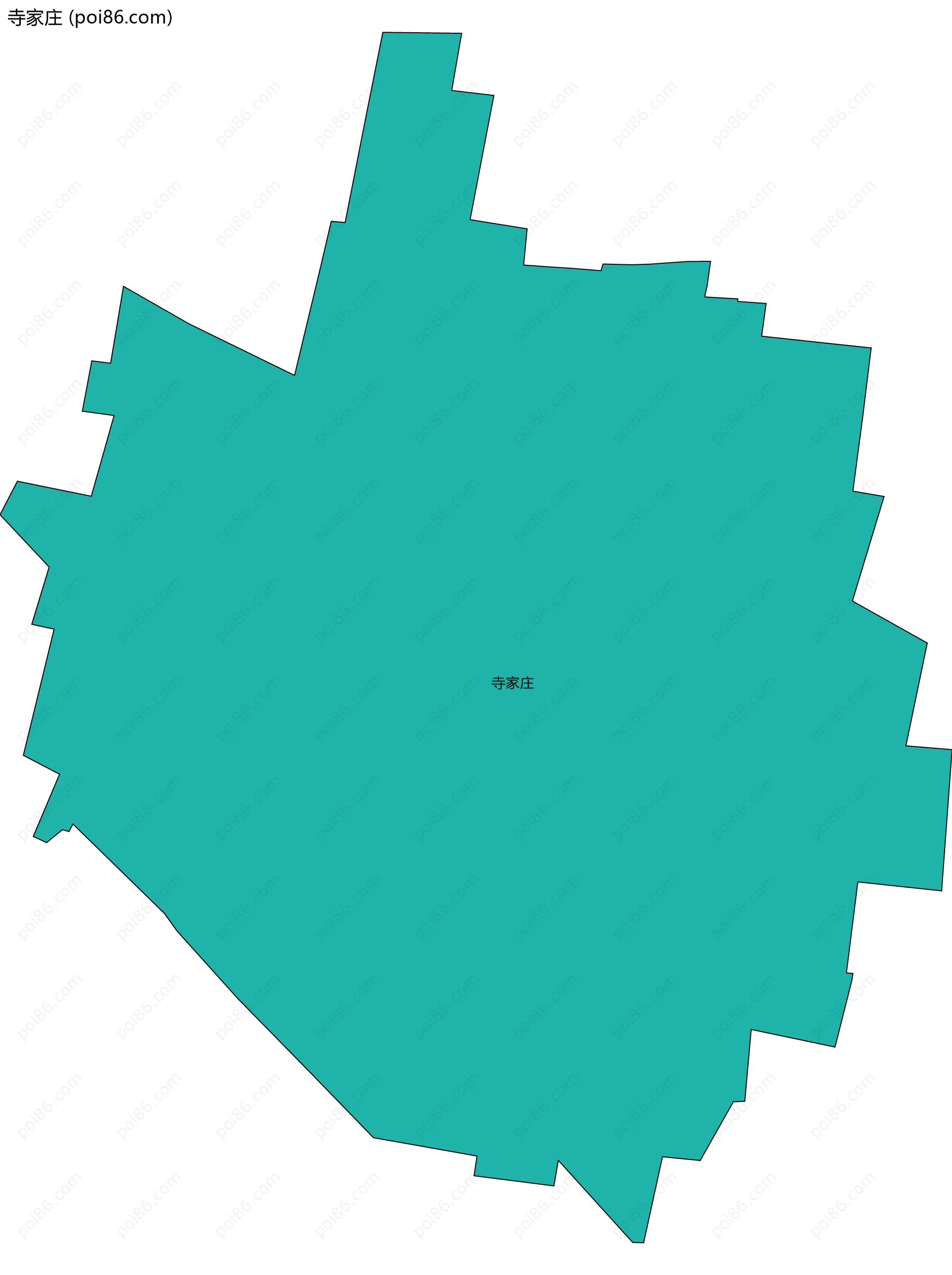 寺家庄边界地图