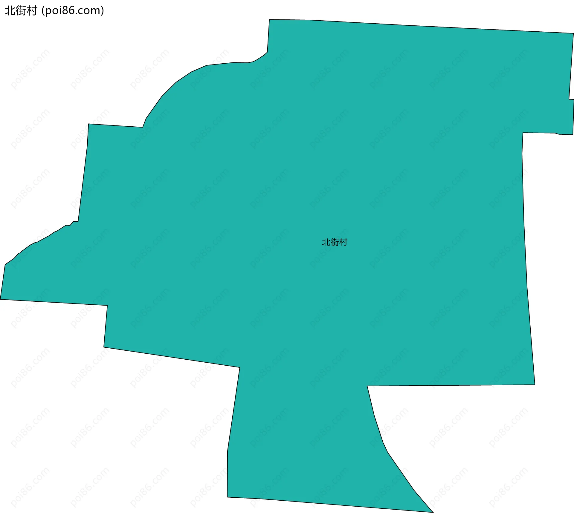 北街村边界地图