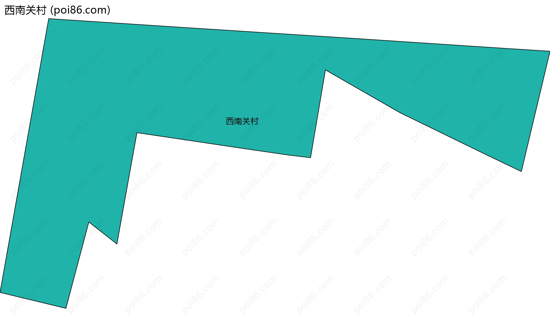 西南关村边界地图