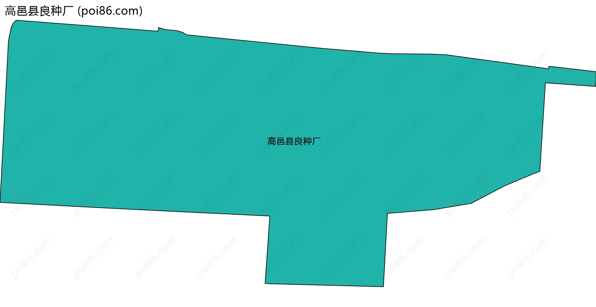 高邑县良种厂边界地图