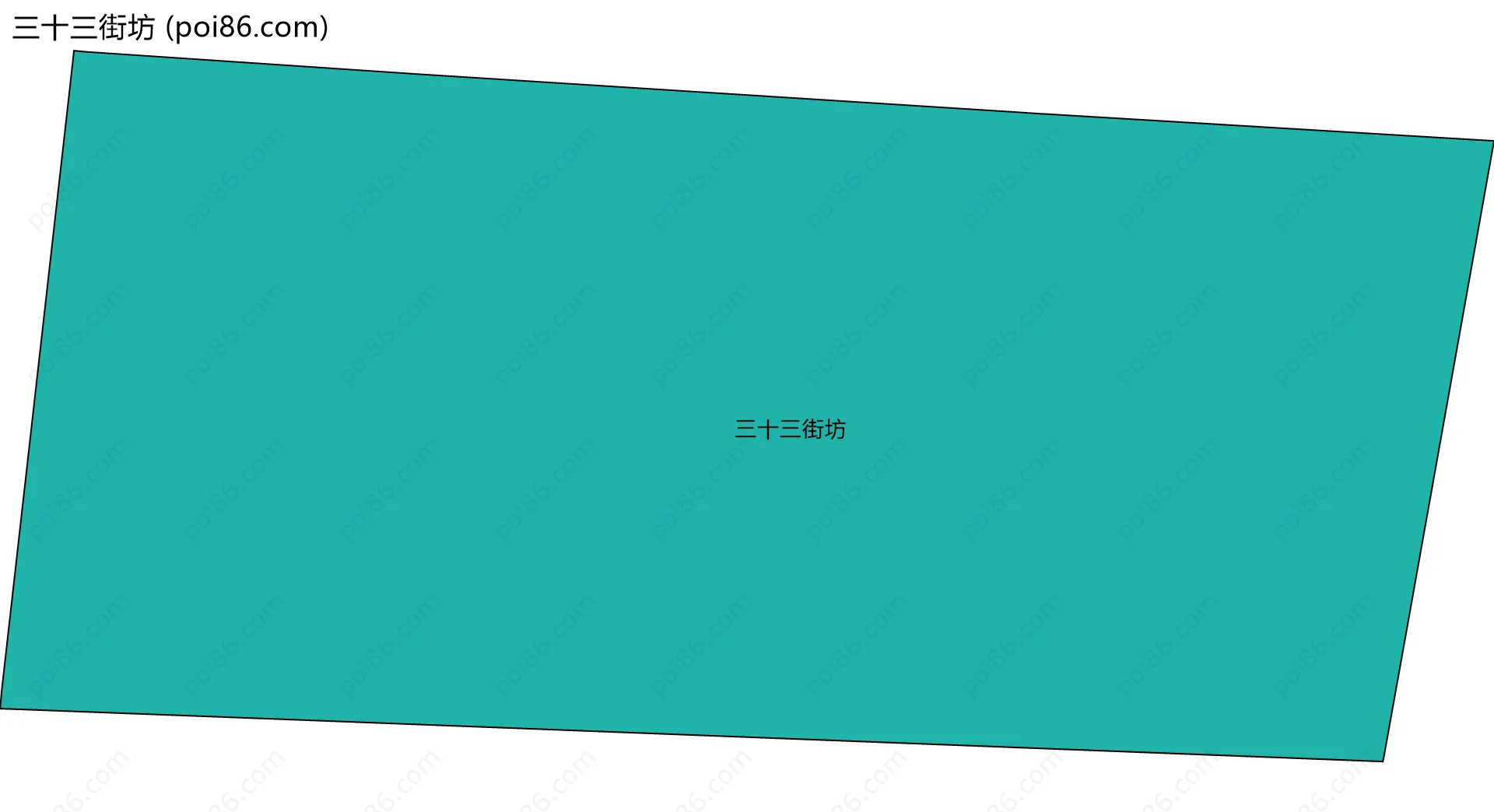 三十三街坊边界地图