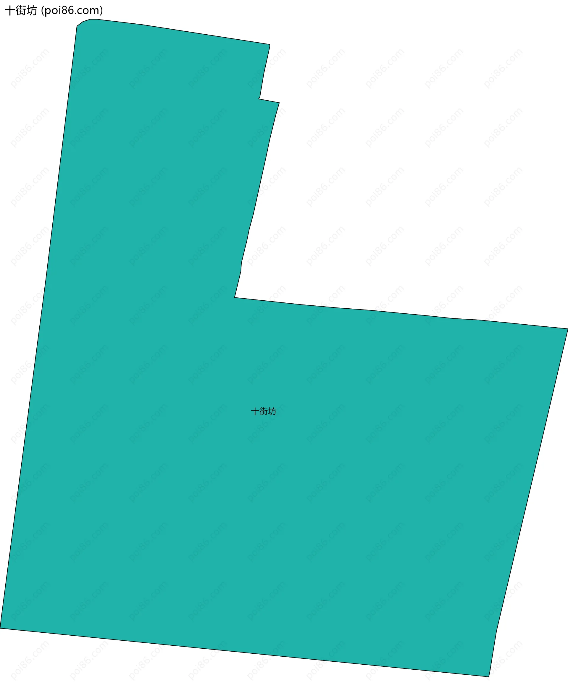 十街坊边界地图