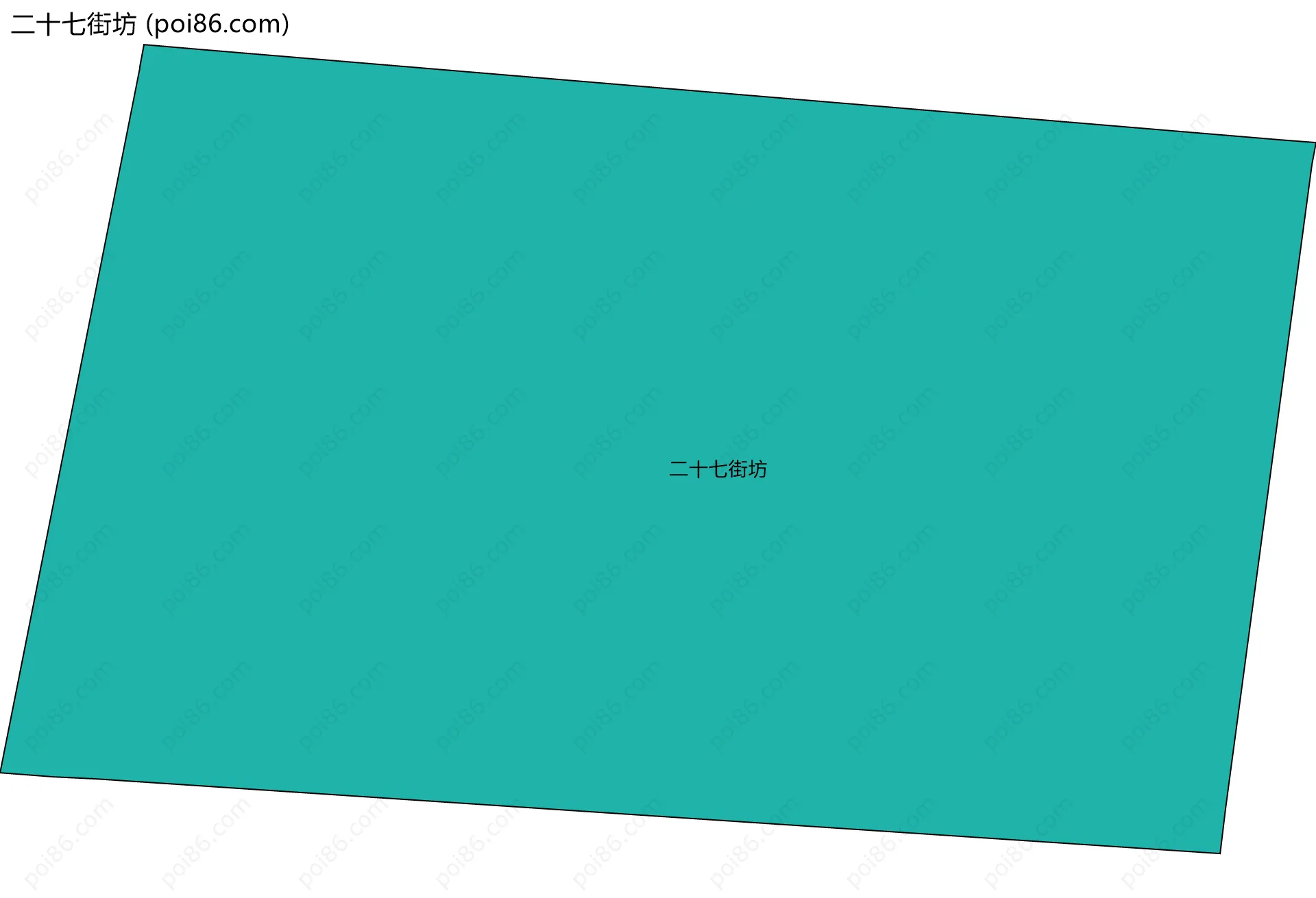 二十七街坊边界地图