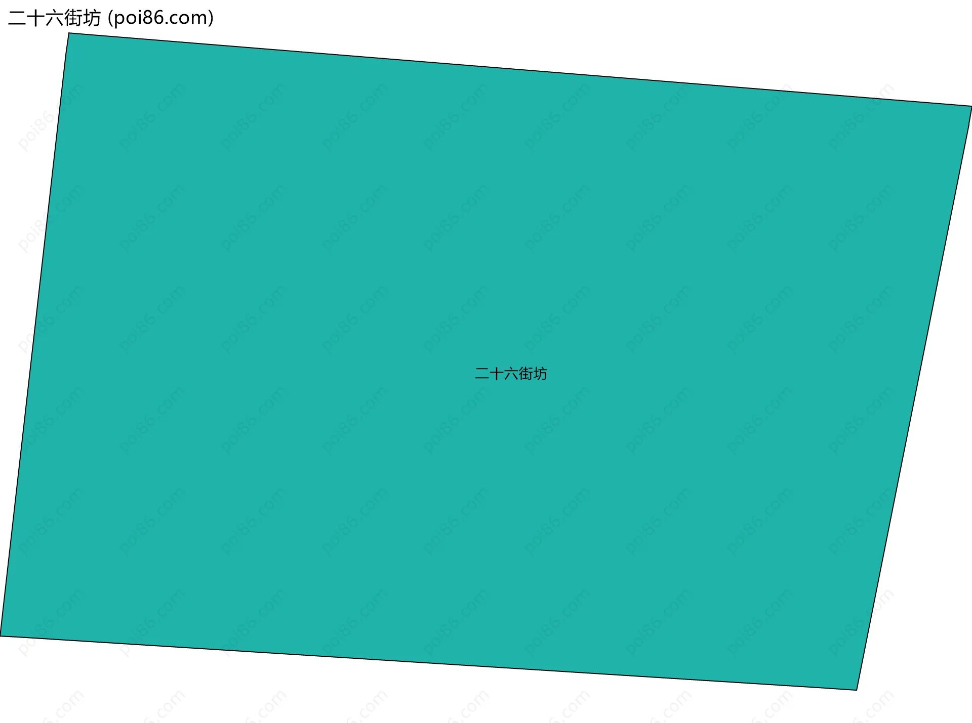 二十六街坊边界地图