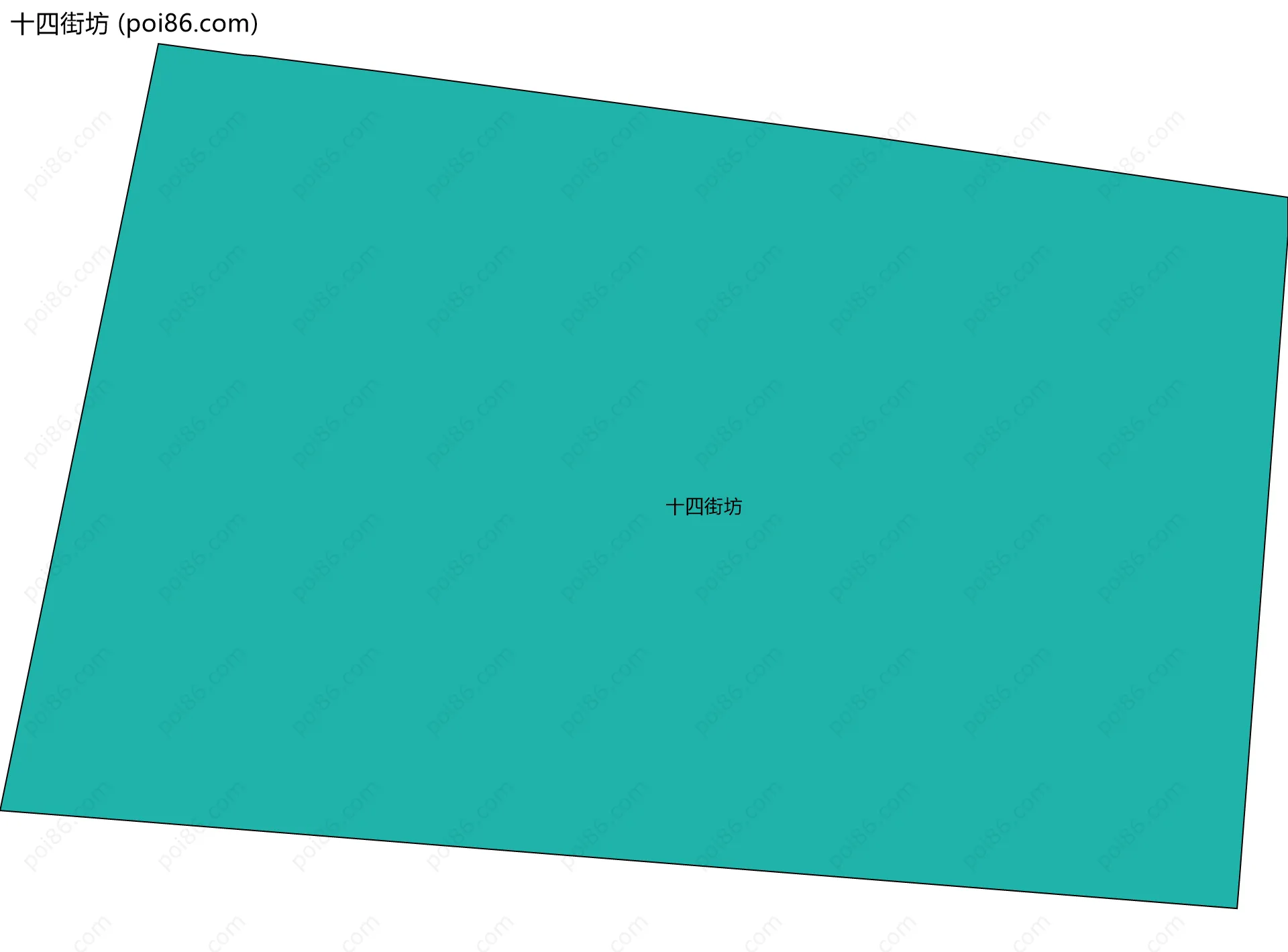 十四街坊边界地图