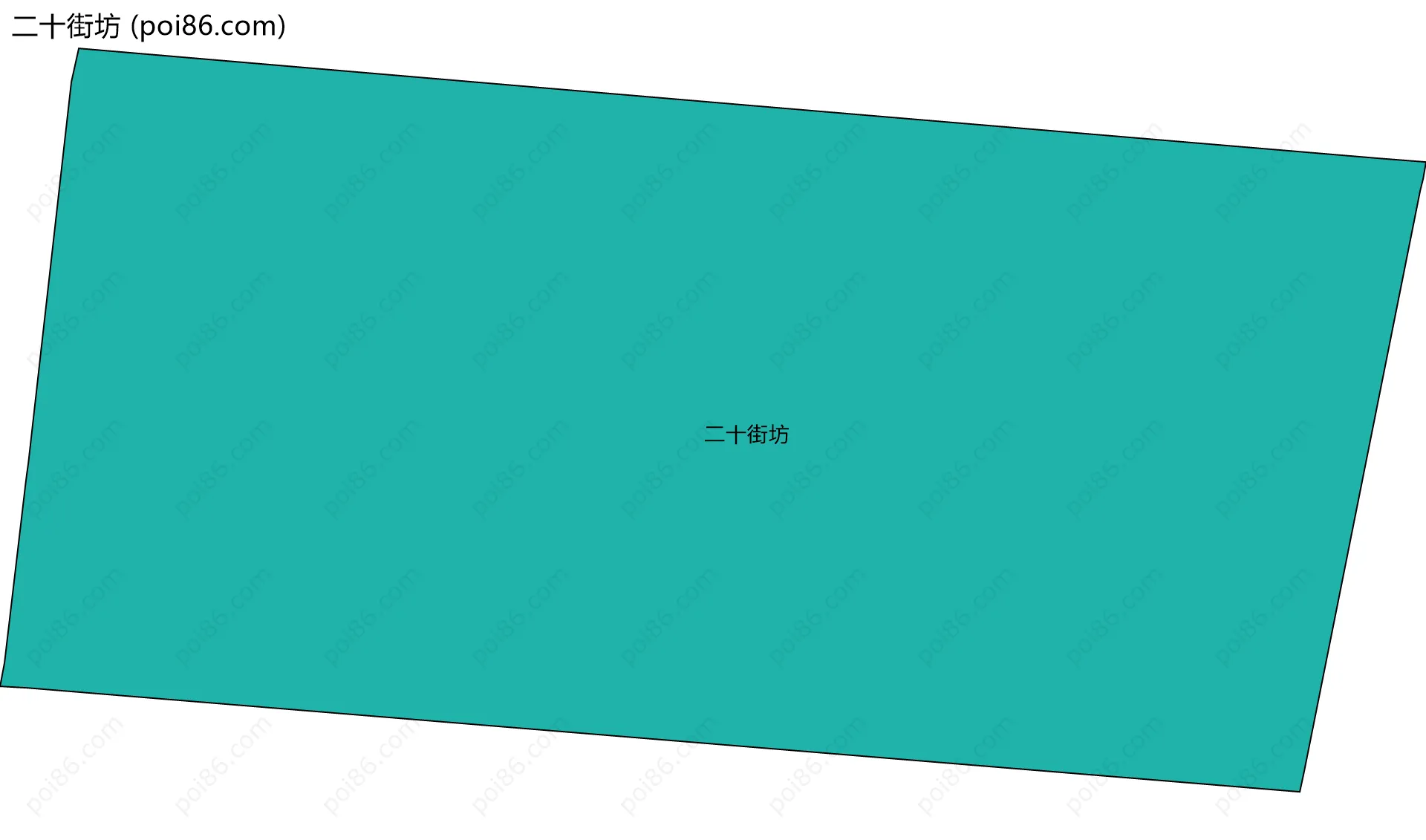 二十街坊边界地图