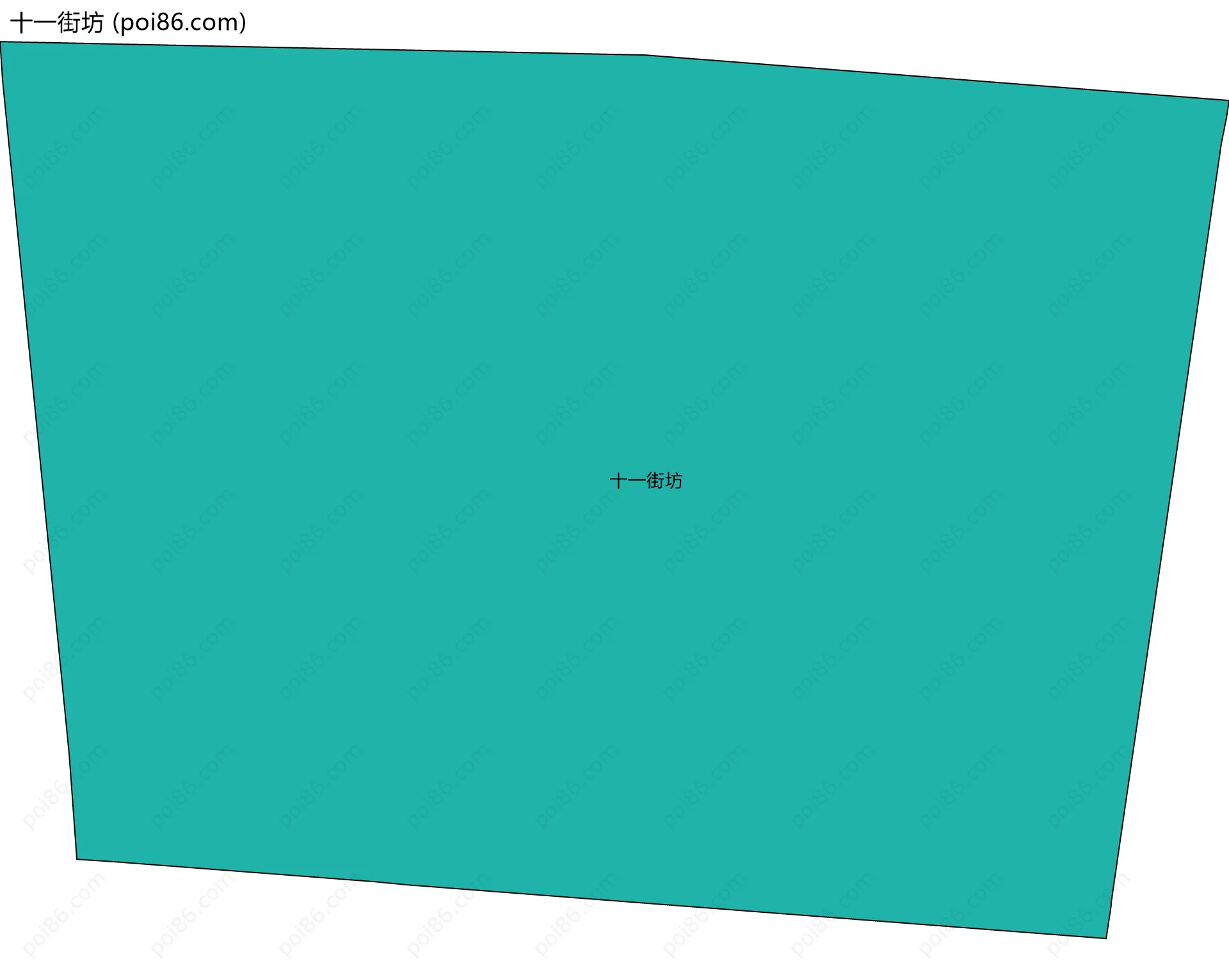 十一街坊边界地图