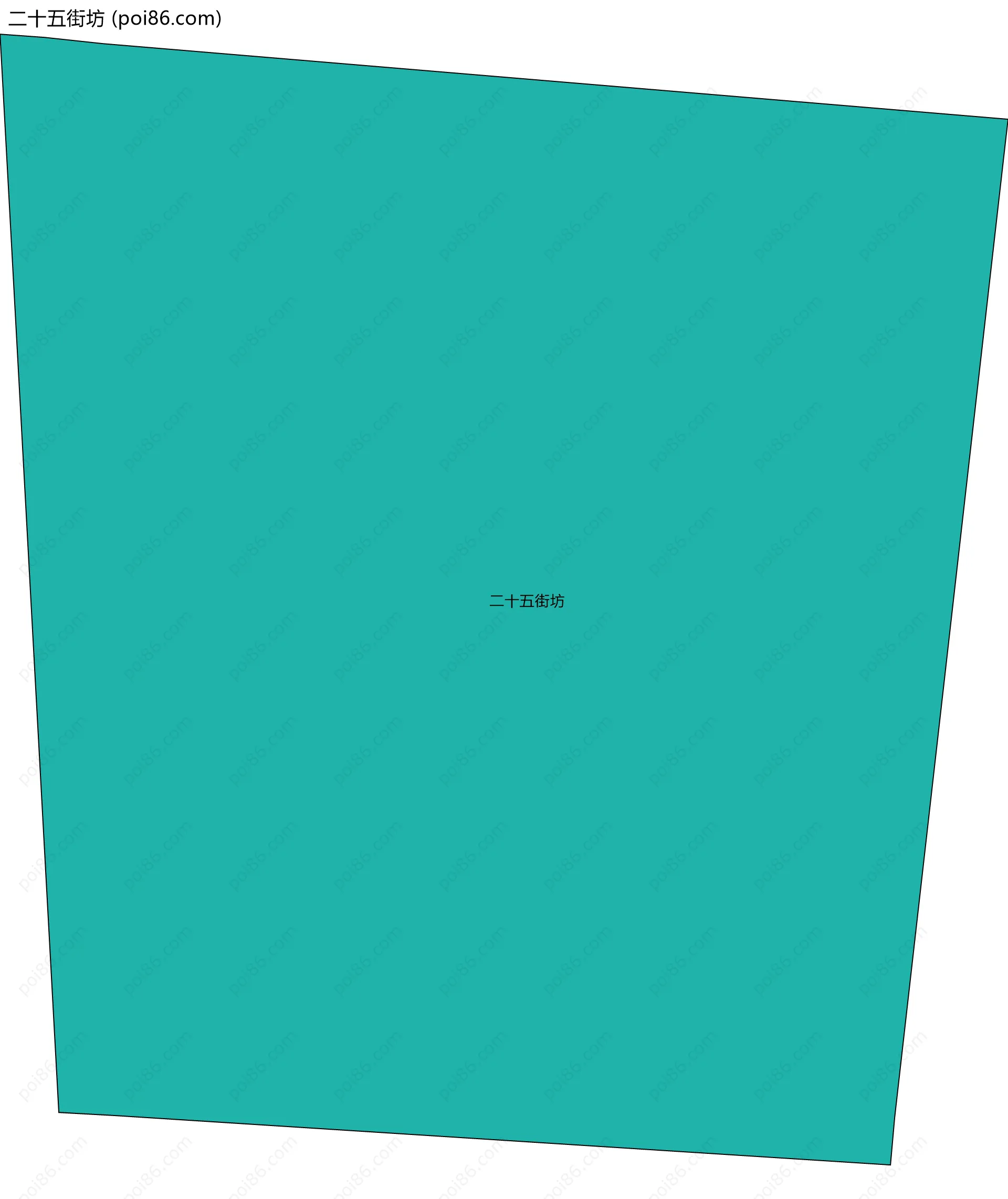 二十五街坊边界地图