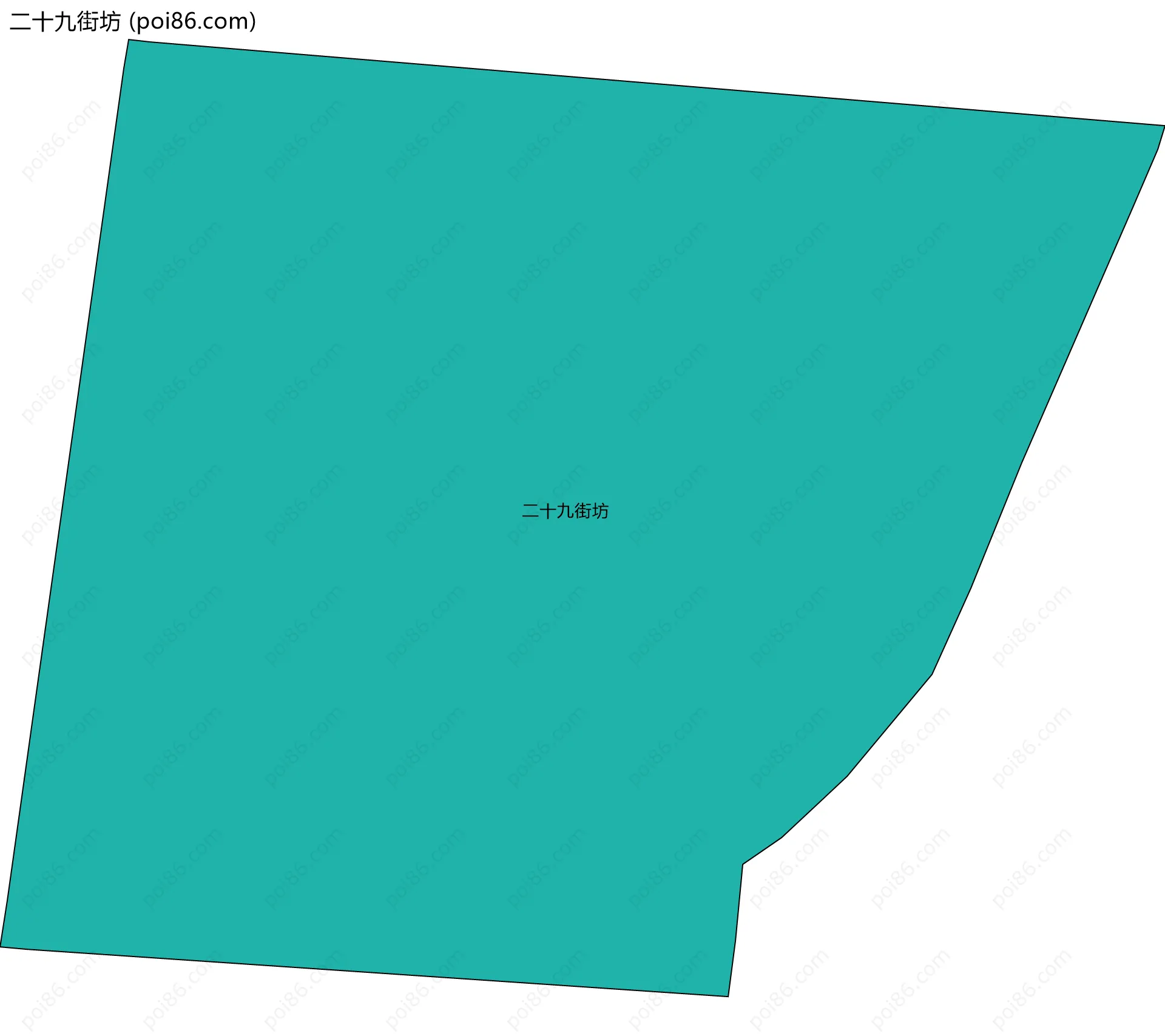 二十九街坊边界地图