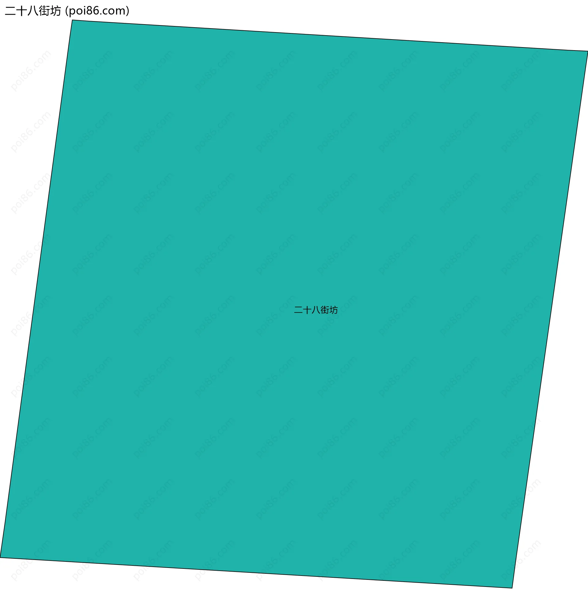 二十八街坊边界地图