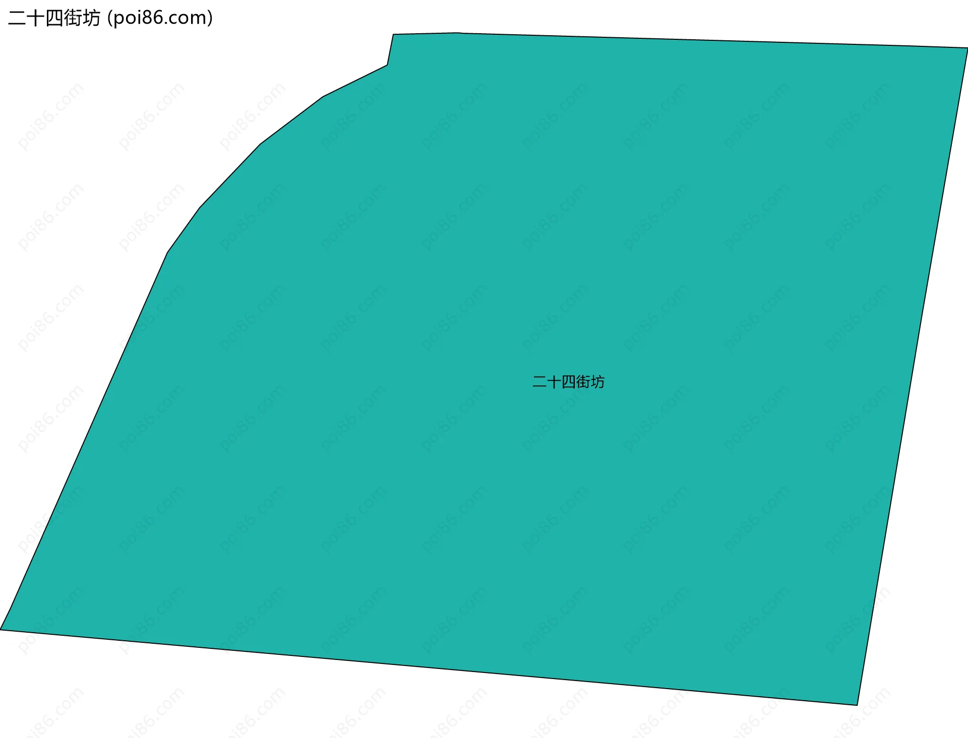 二十四街坊边界地图