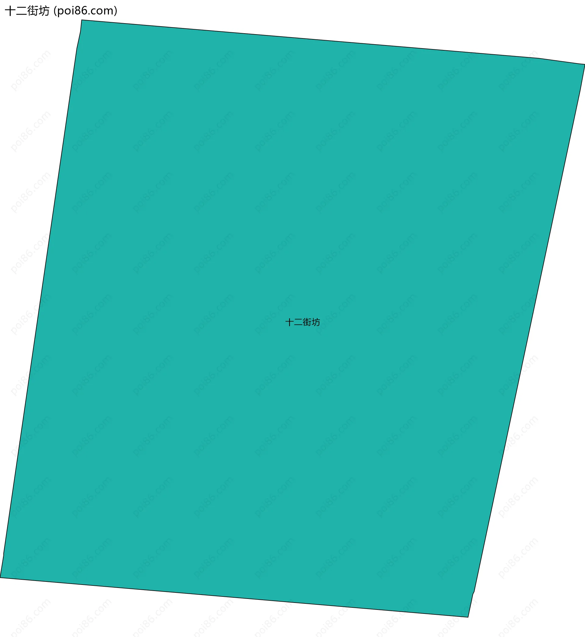 十二街坊边界地图