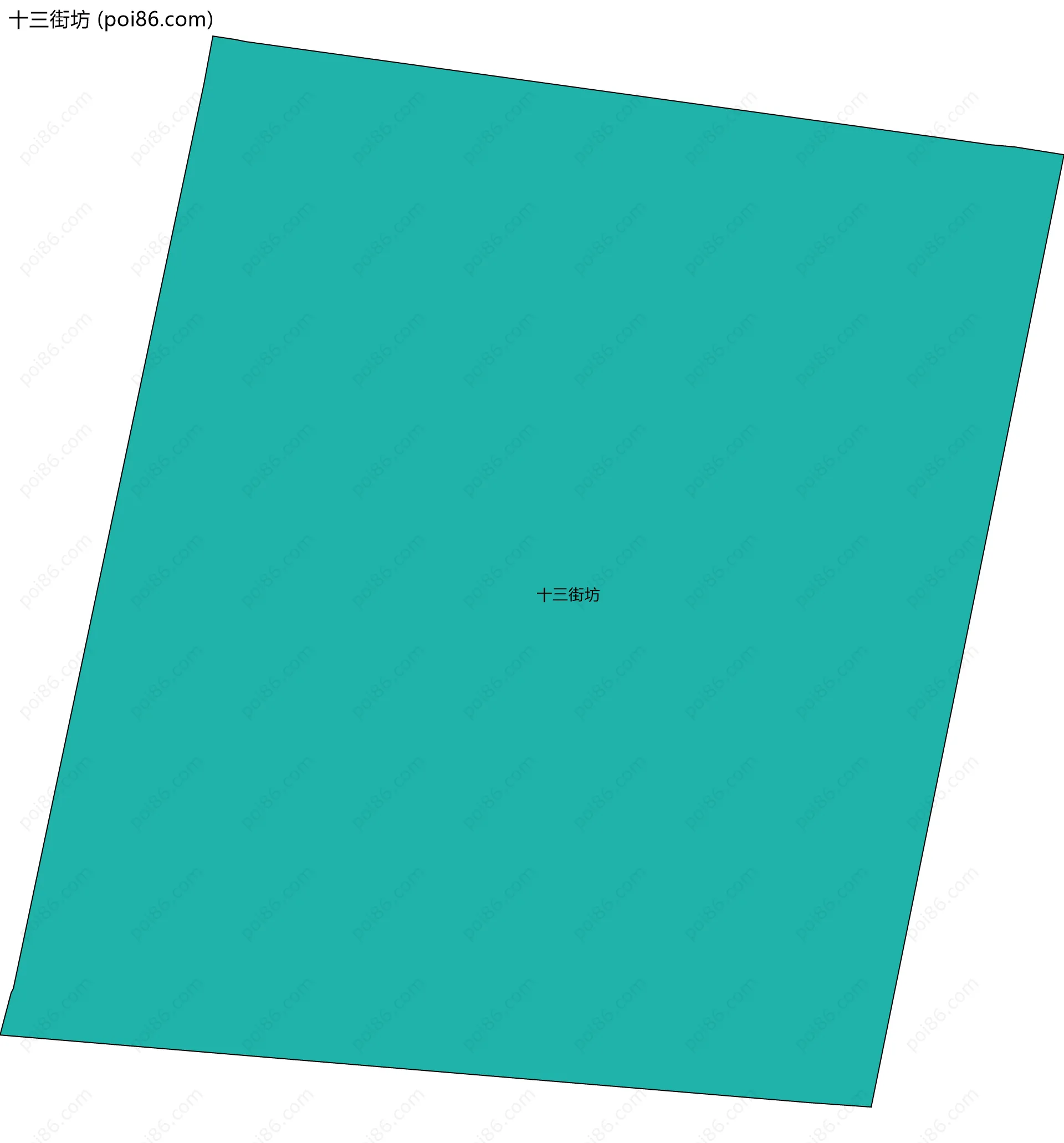 十三街坊边界地图