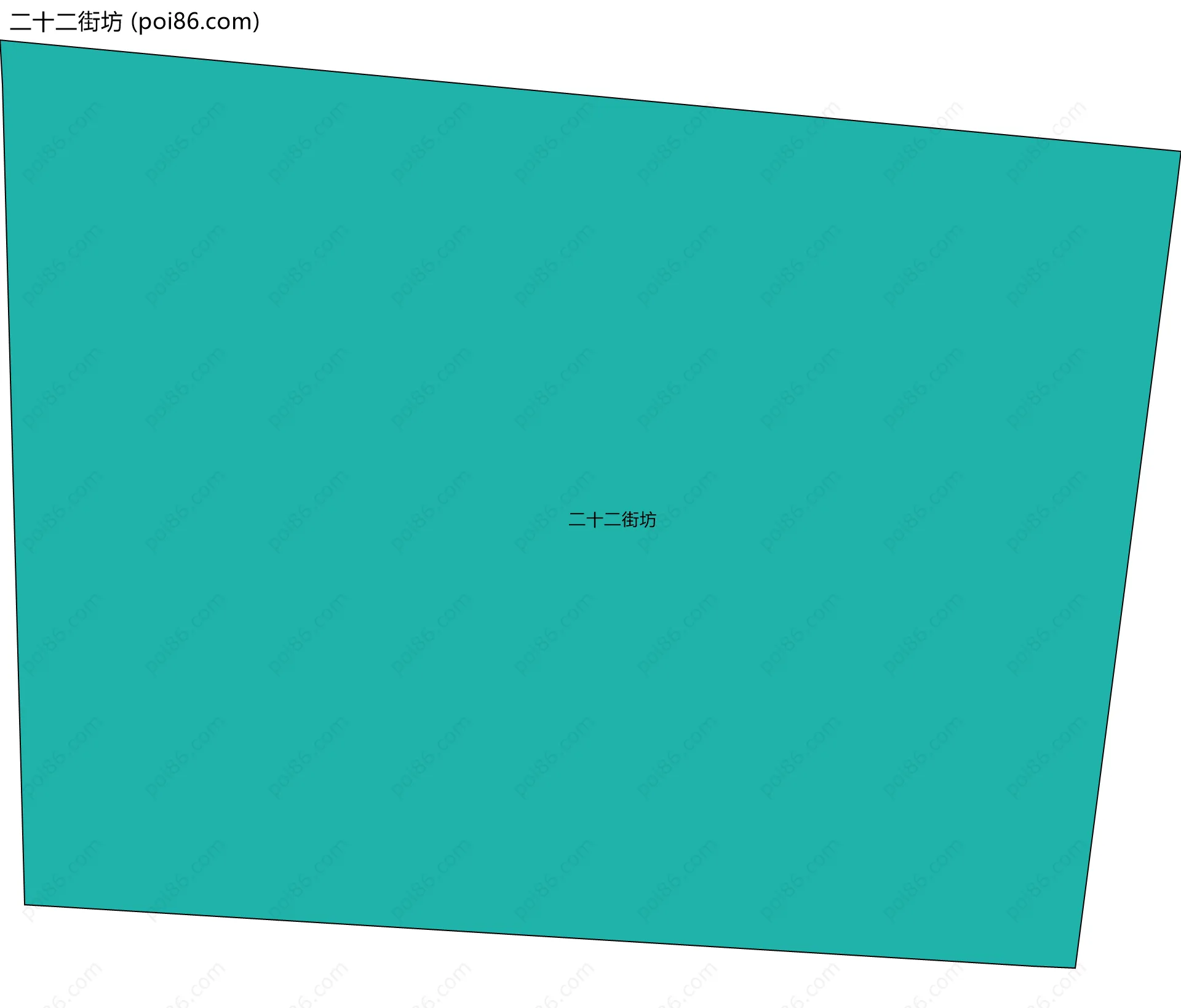 二十二街坊边界地图