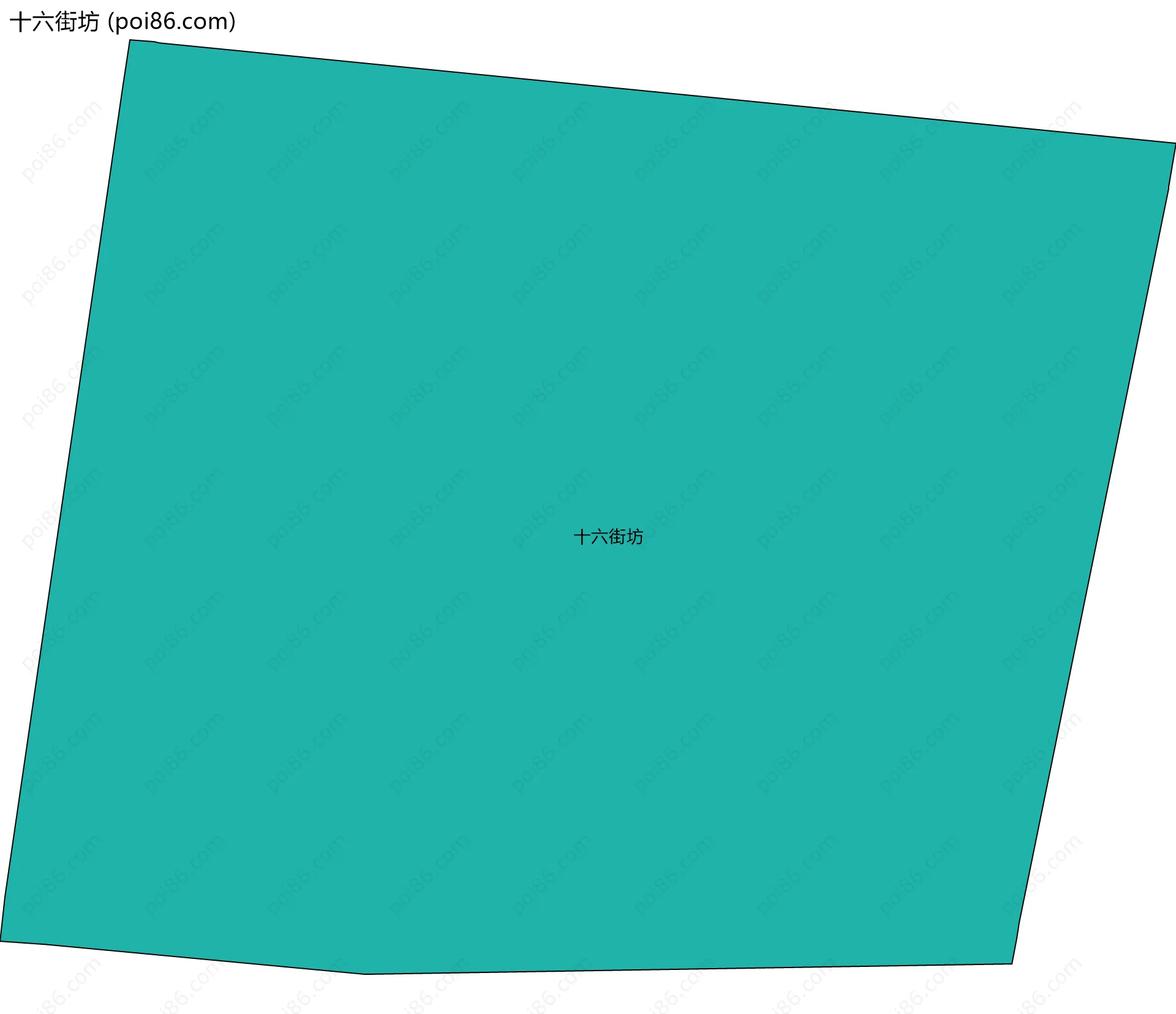 十六街坊边界地图