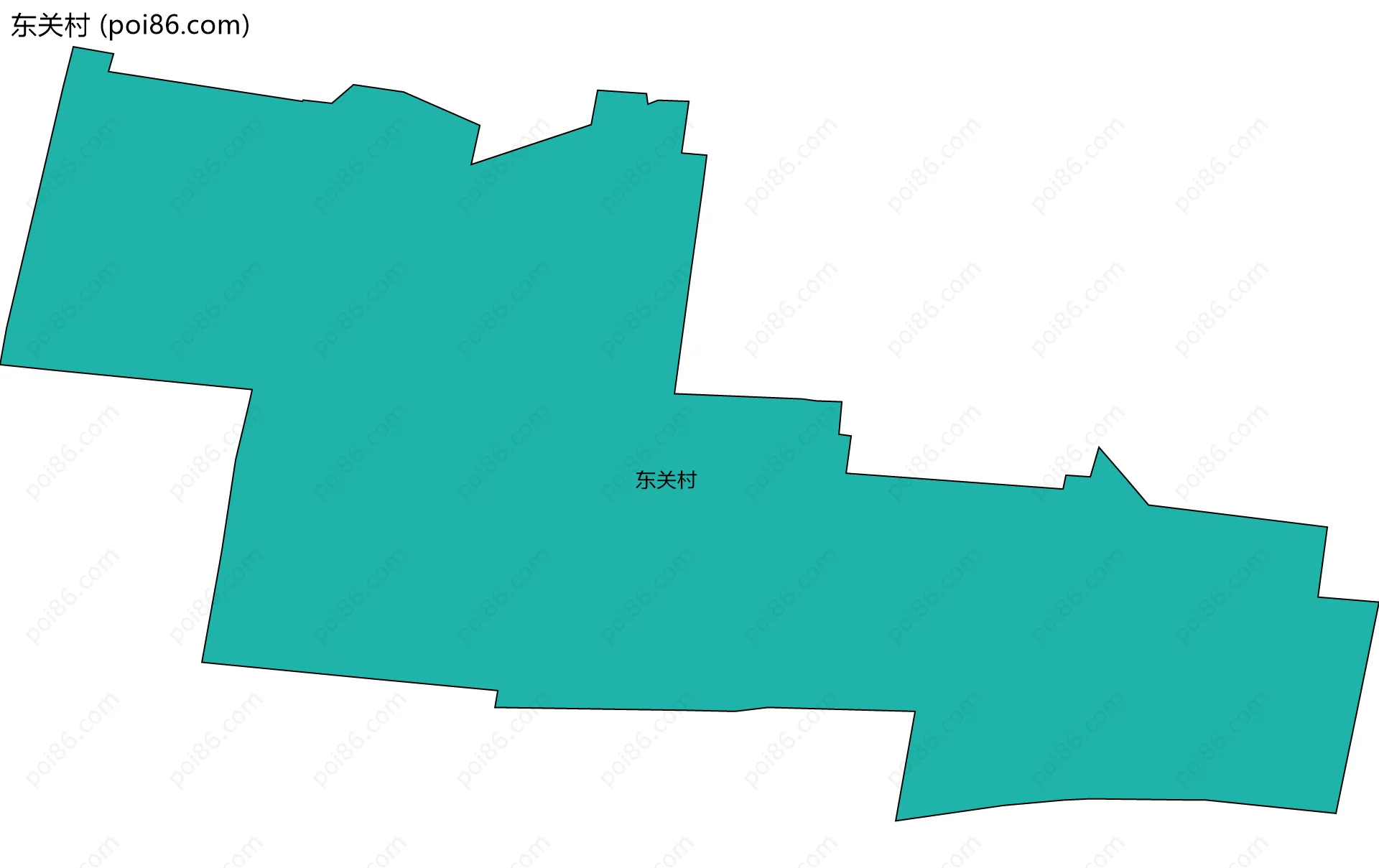 东关村边界地图