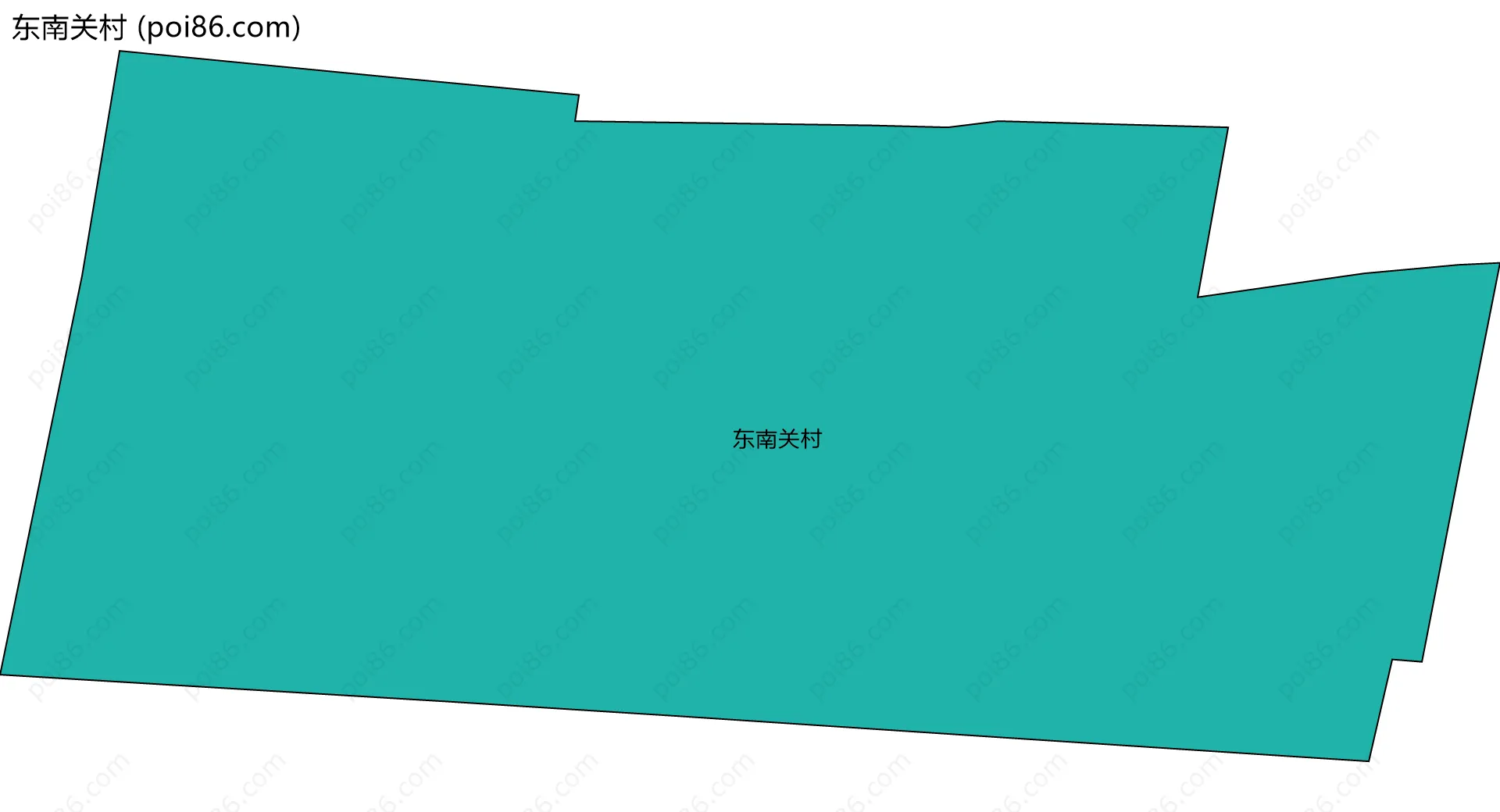 东南关村边界地图