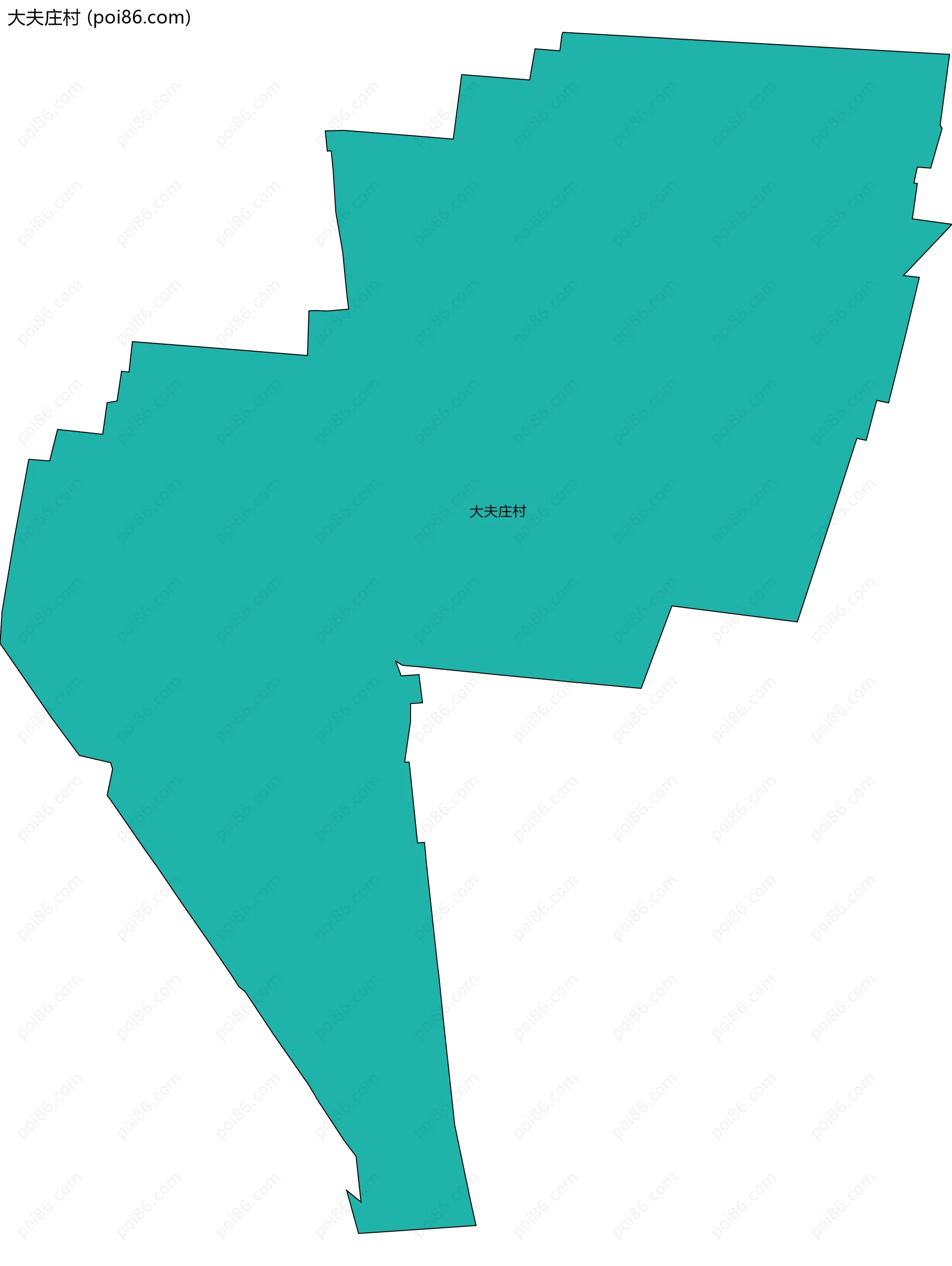 大夫庄村边界地图