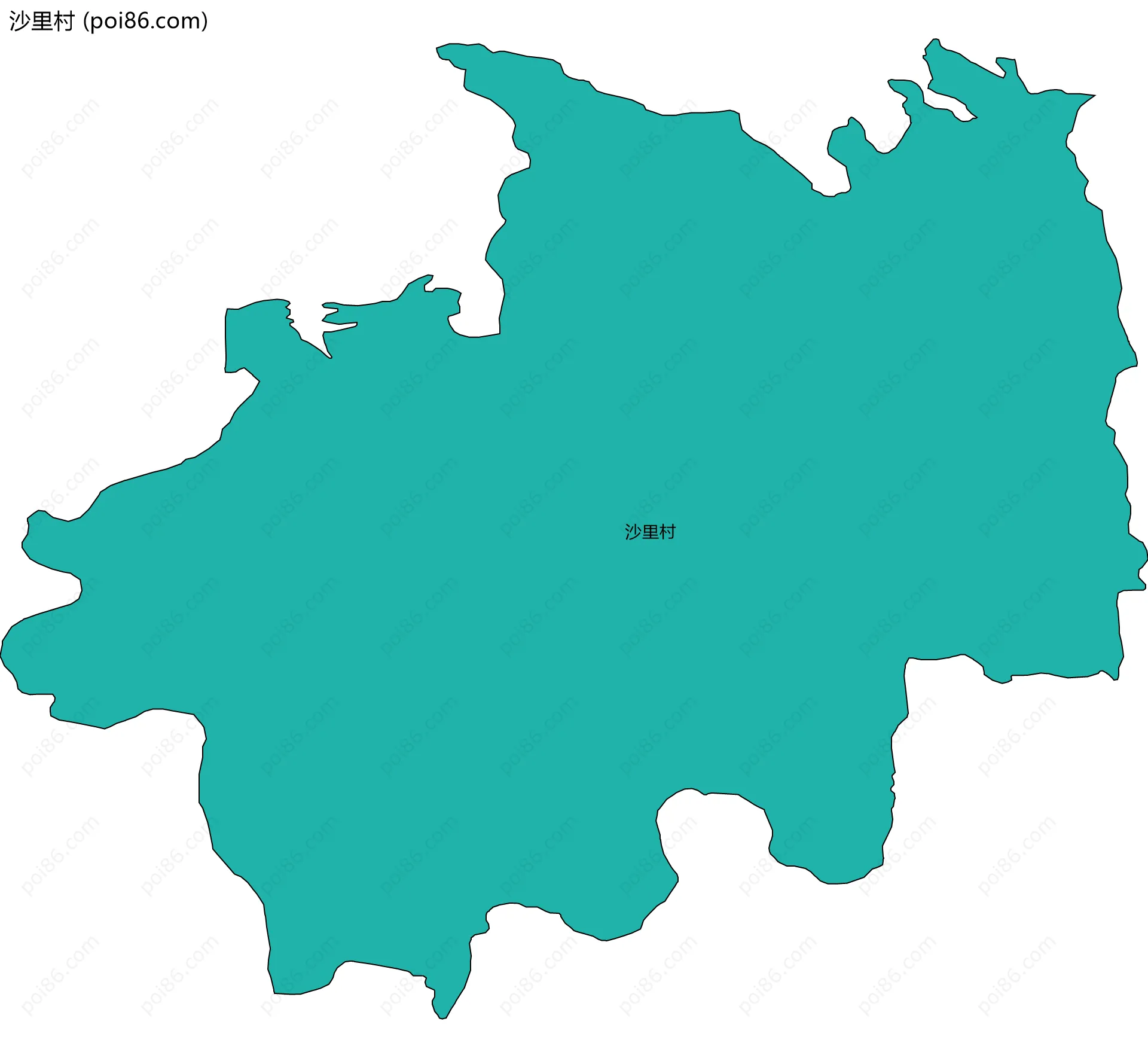 沙里村边界地图