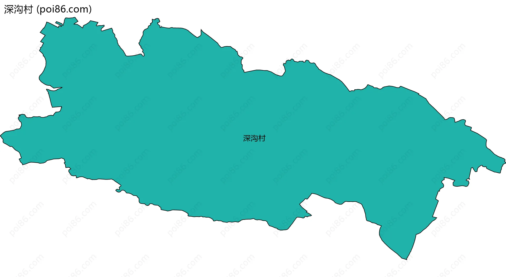 深沟村边界地图