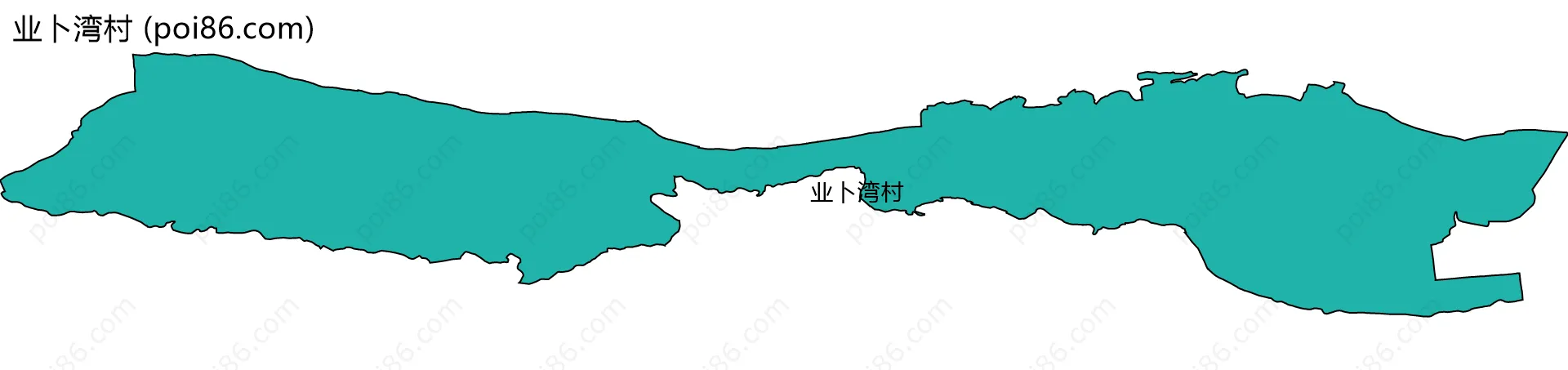 业卜湾村边界地图