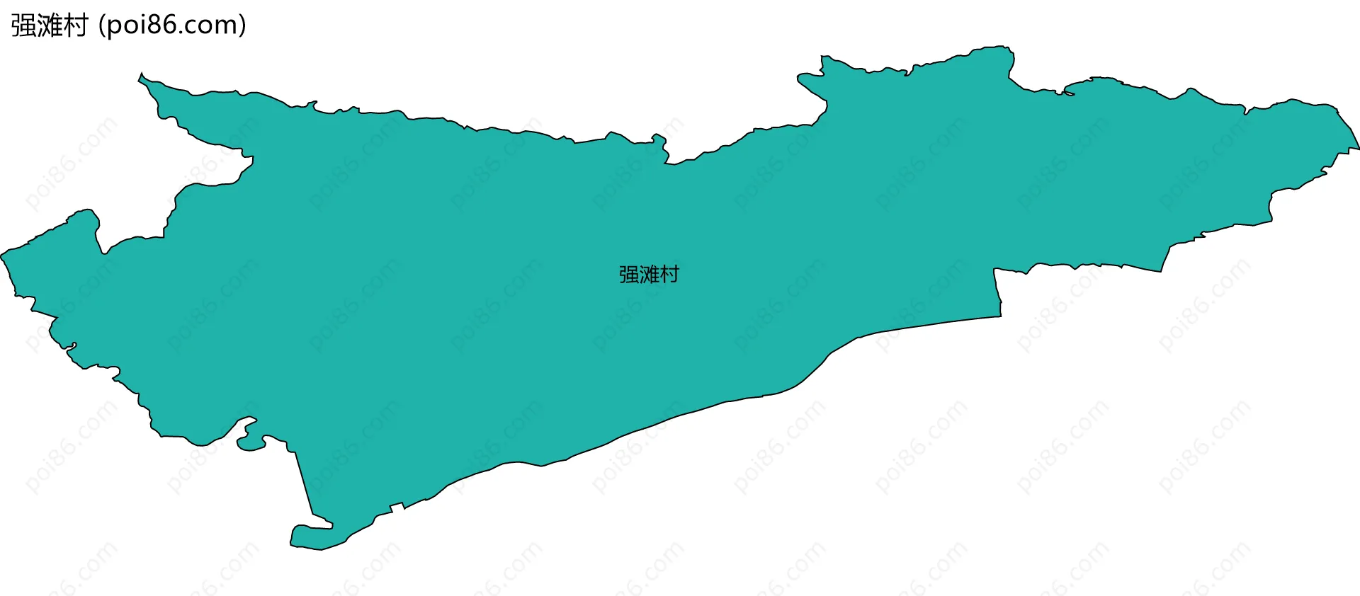 强滩村边界地图