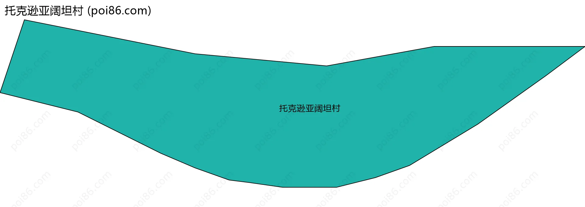 托克逊亚阔坦村边界地图