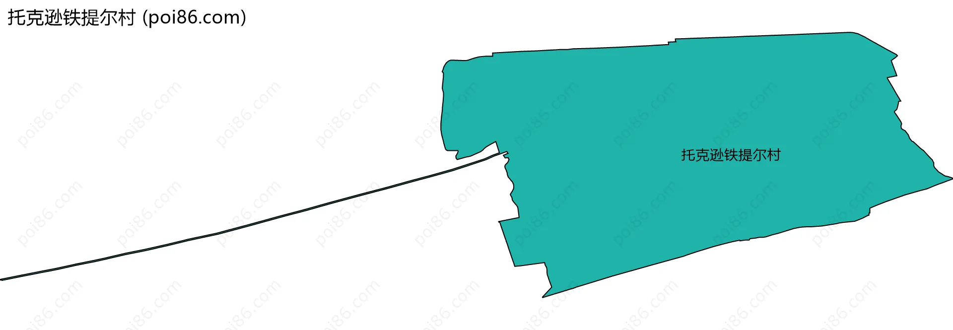 托克逊铁提尔村边界地图