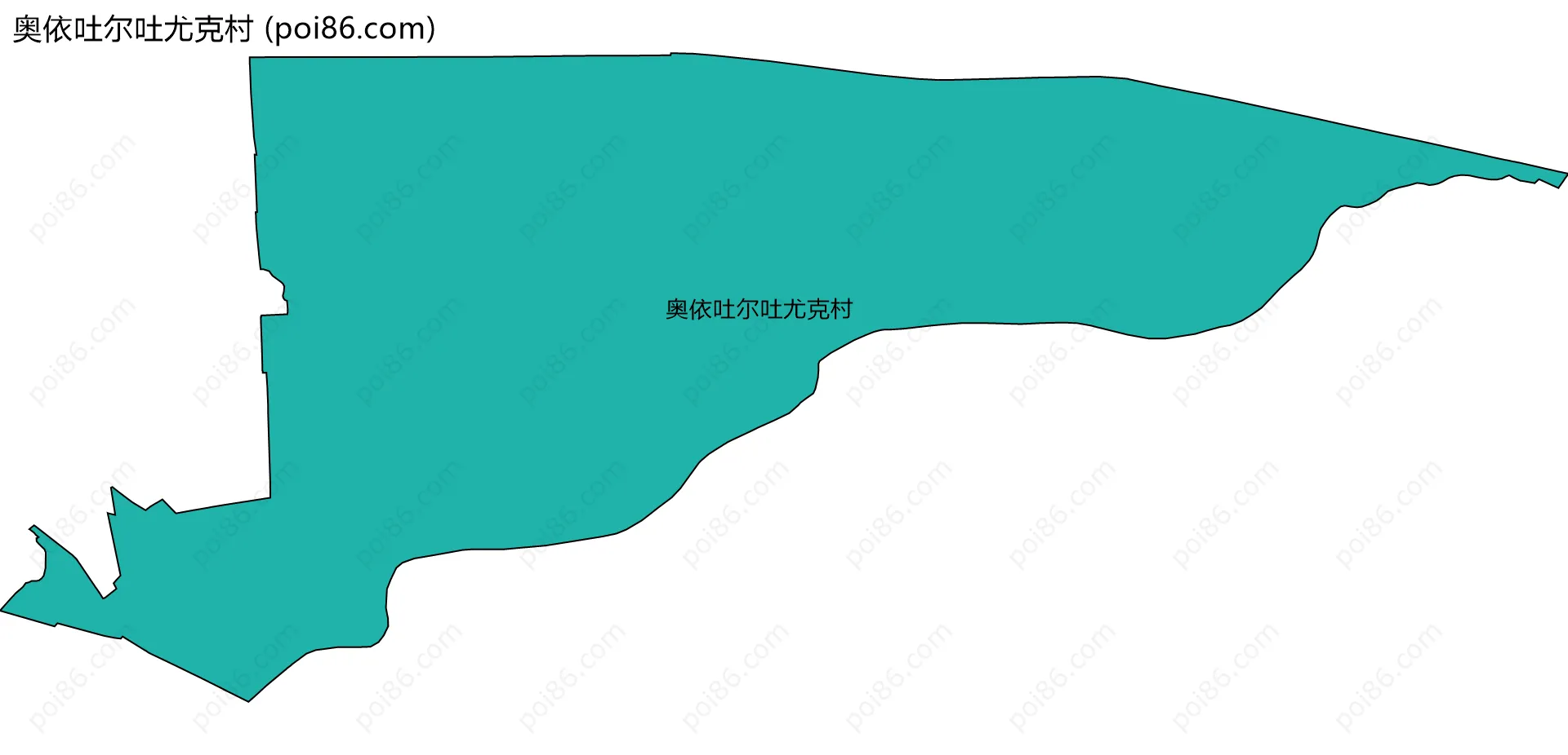 奥依吐尔吐尤克村边界地图