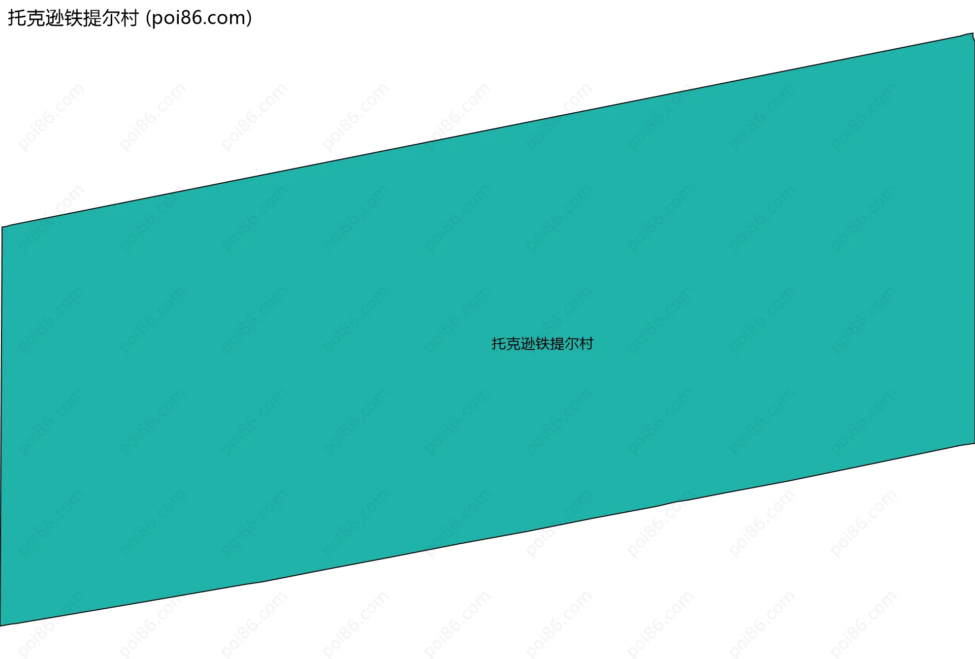托克逊铁提尔村边界地图