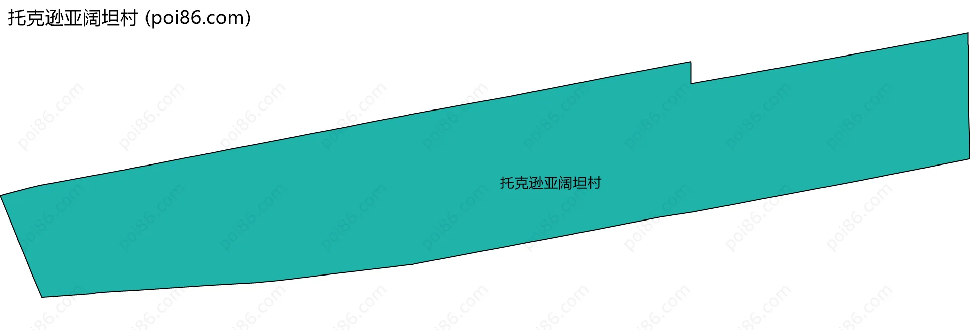 托克逊亚阔坦村边界地图