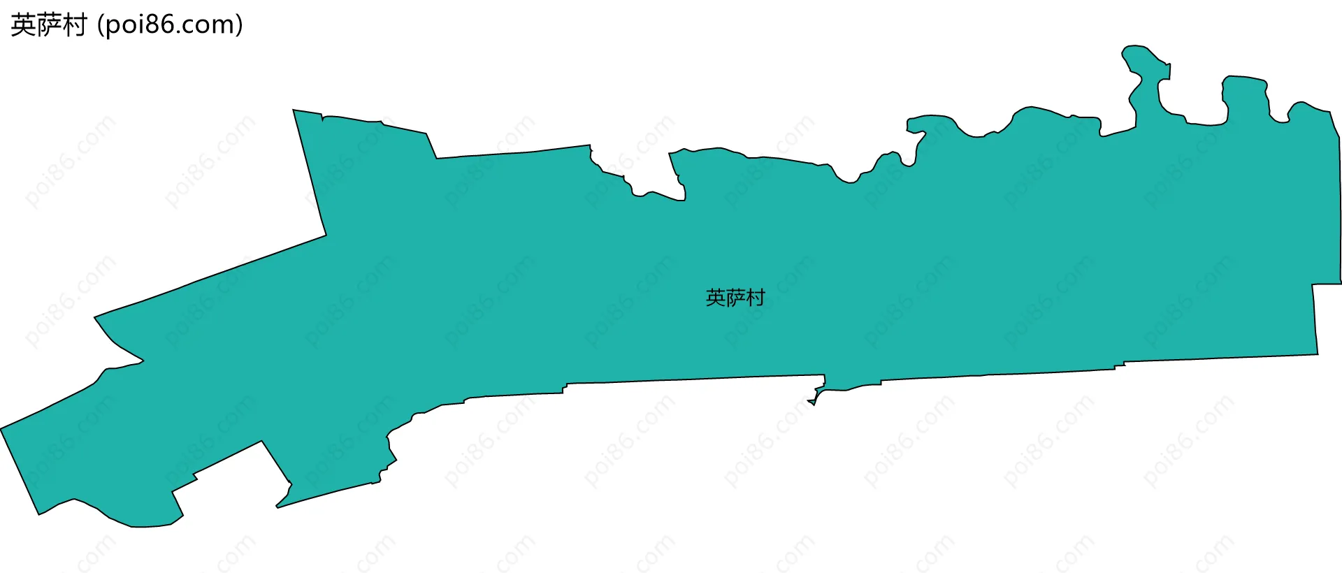 英萨村边界地图