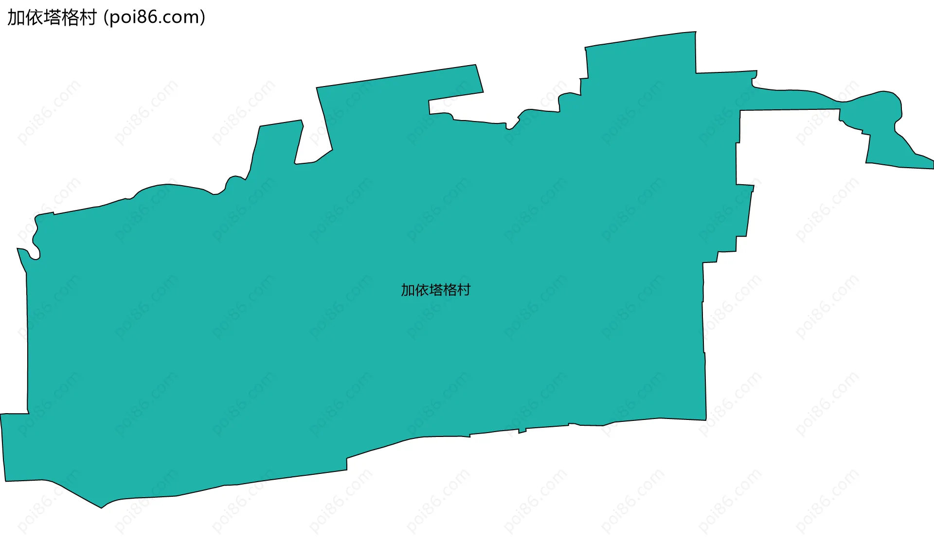 加依塔格村边界地图