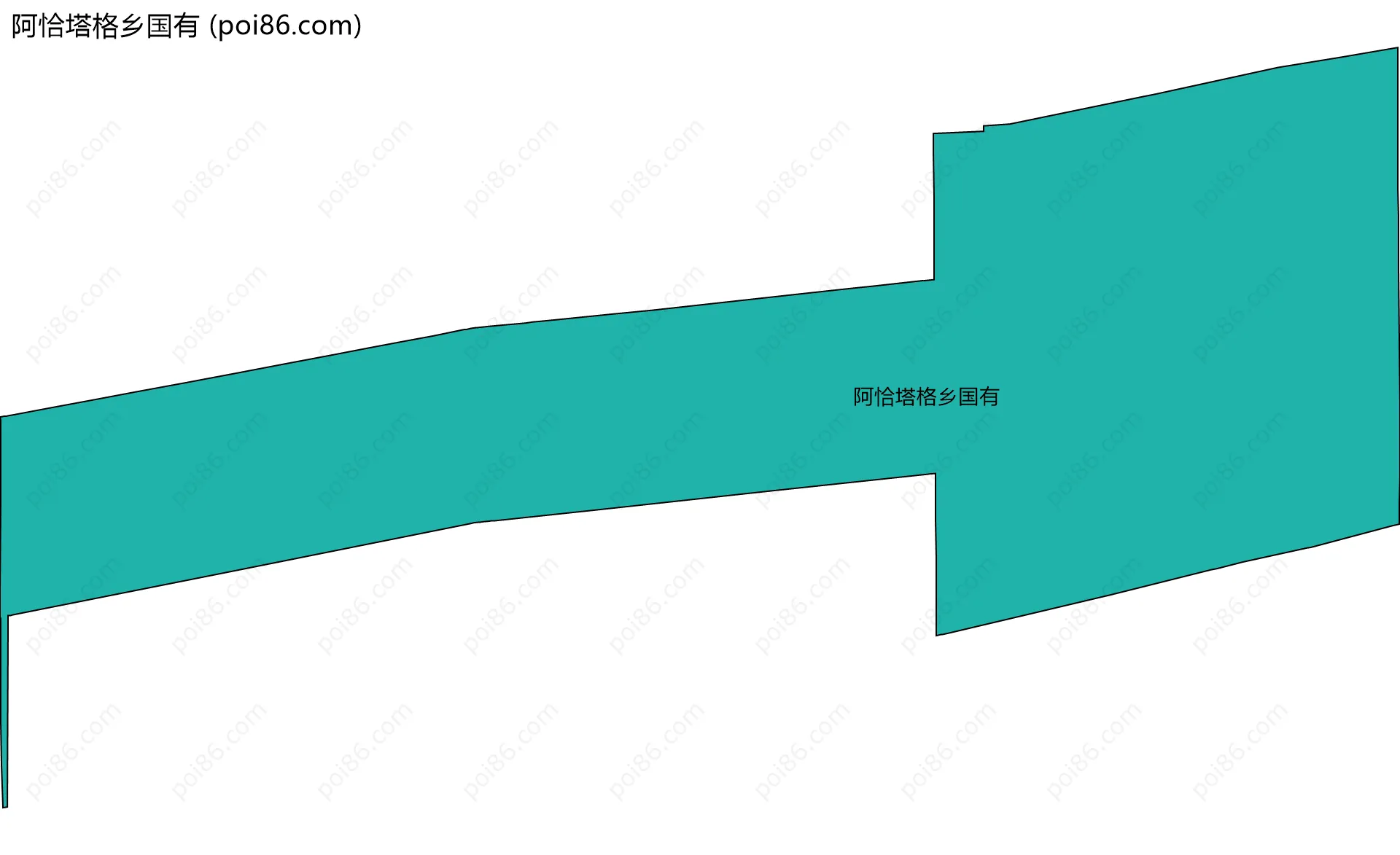 阿恰塔格乡国有边界地图